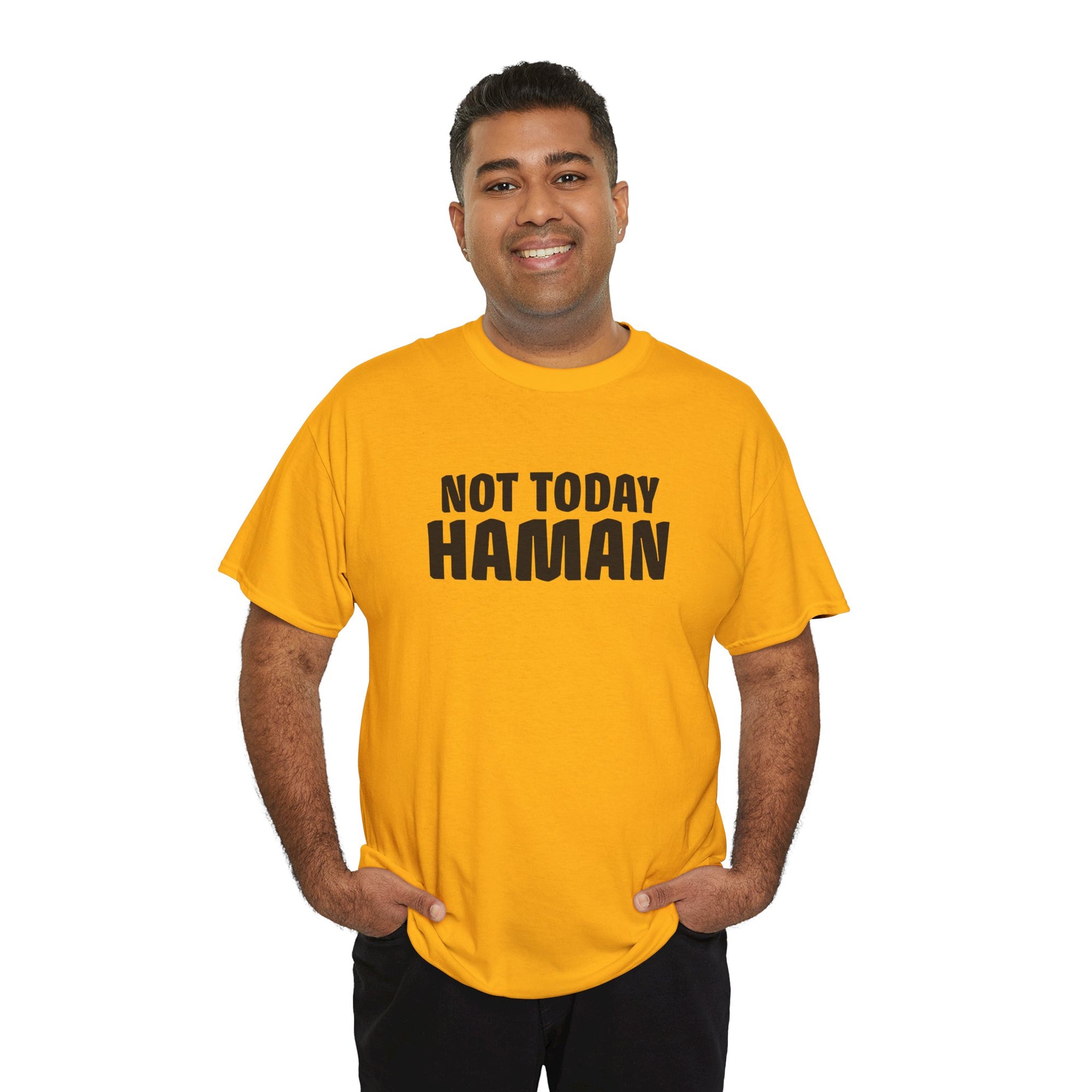 &quot;Not Today Haman&quot; Purim T-Shirt