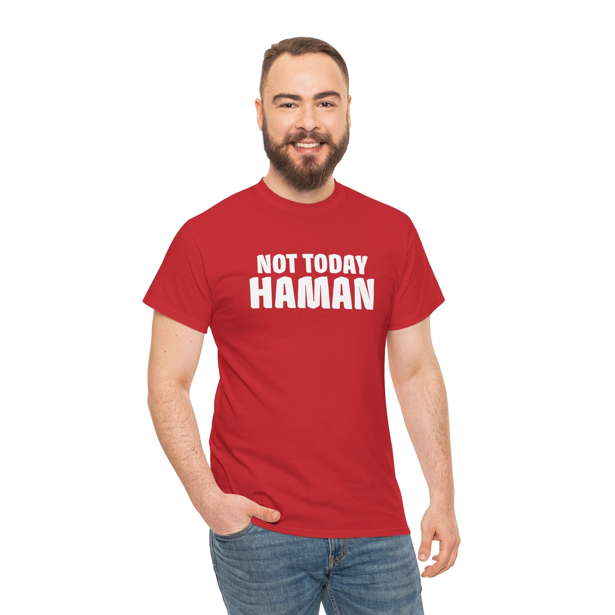 &quot;Not Today Haman&quot; Purim T-Shirt