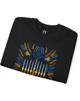 Artistic Menorah Hanukkah Sweater