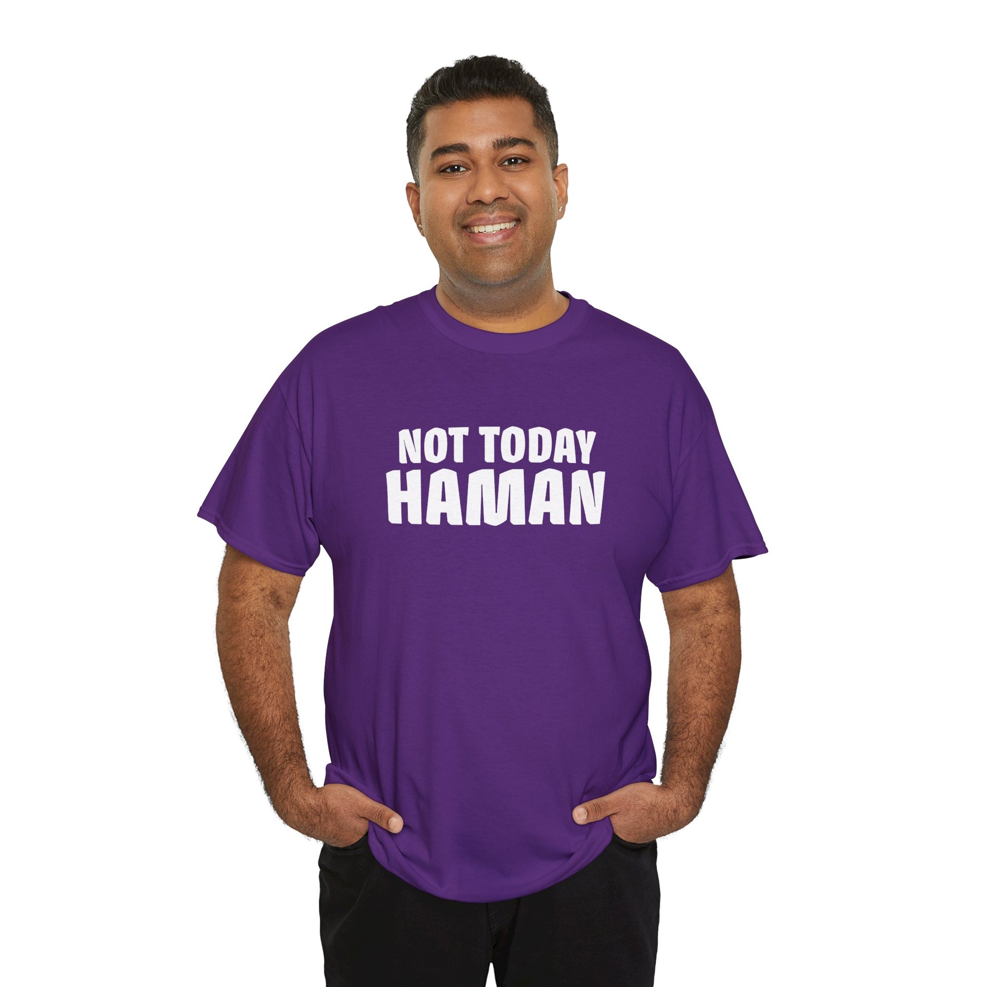 &quot;Not Today Haman&quot; Purim T-Shirt