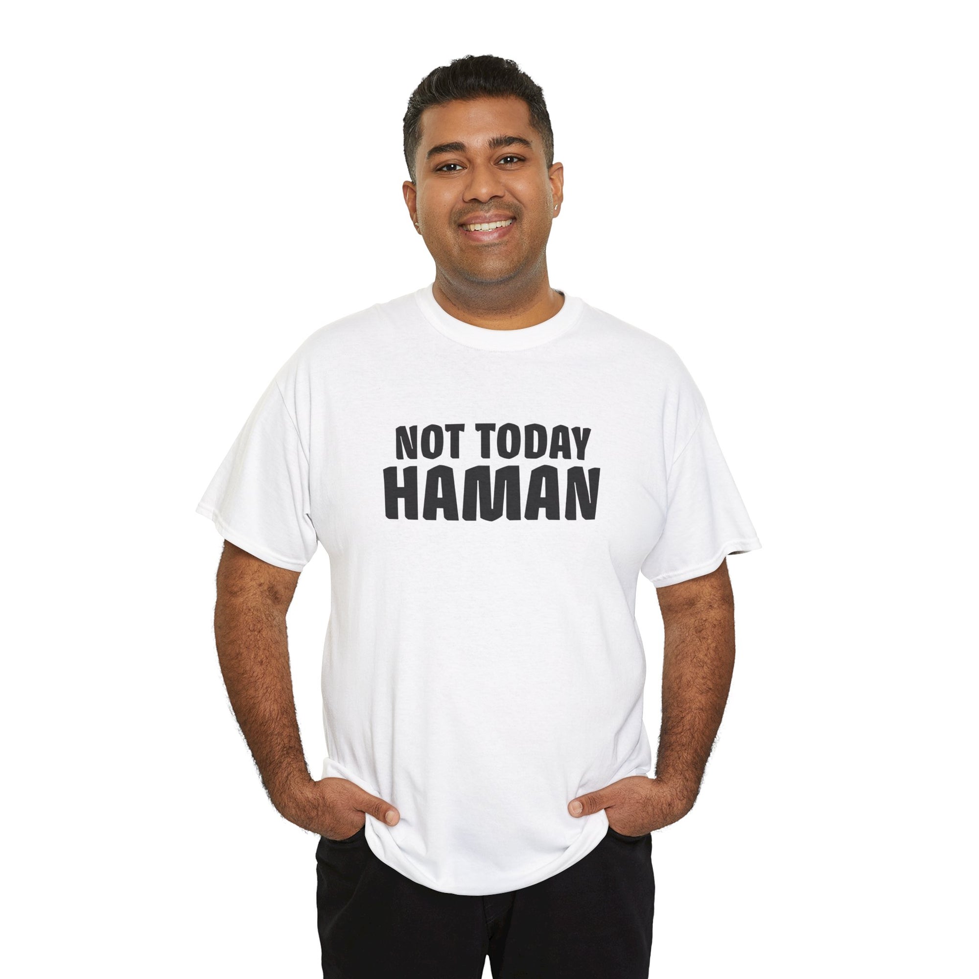 &quot;Not Today Haman&quot; Purim T-Shirt