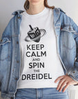 Keep Calm & Spin the Dreidel T - Shirt - Shop Israel