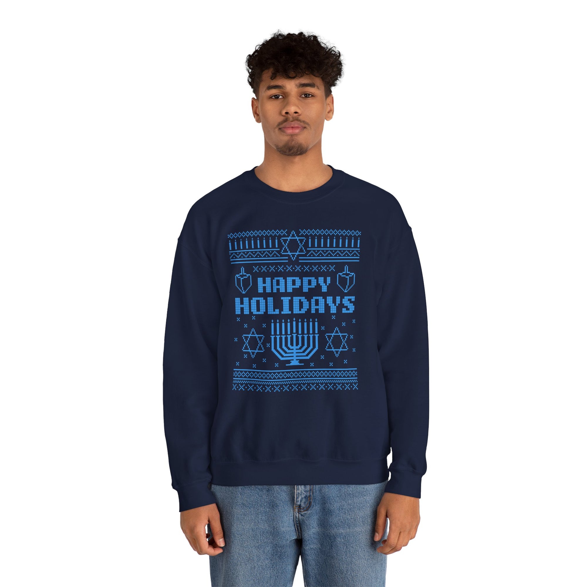 Happy Holidays Ugly Hanukkah Sweater