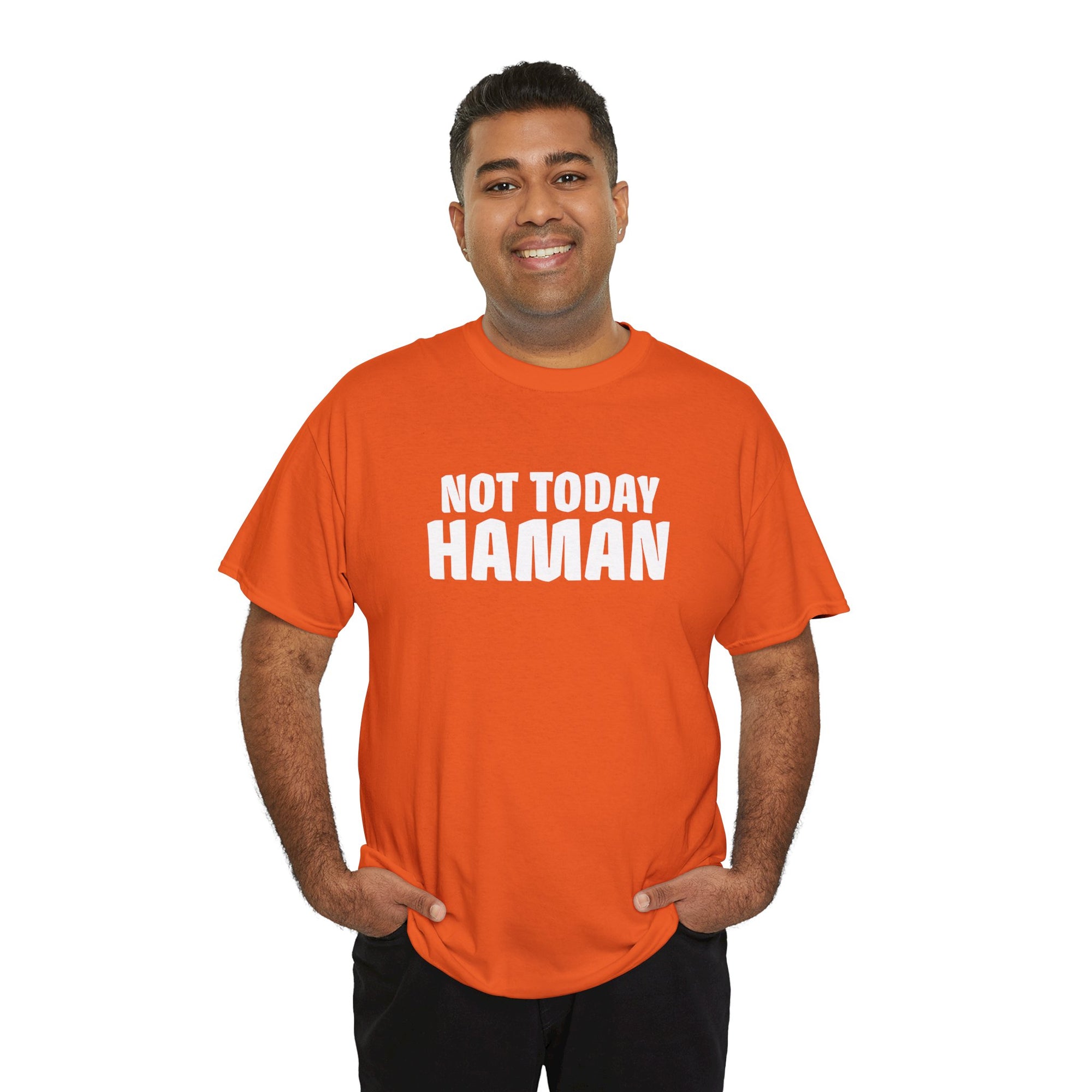 &quot;Not Today Haman&quot; Purim T-Shirt