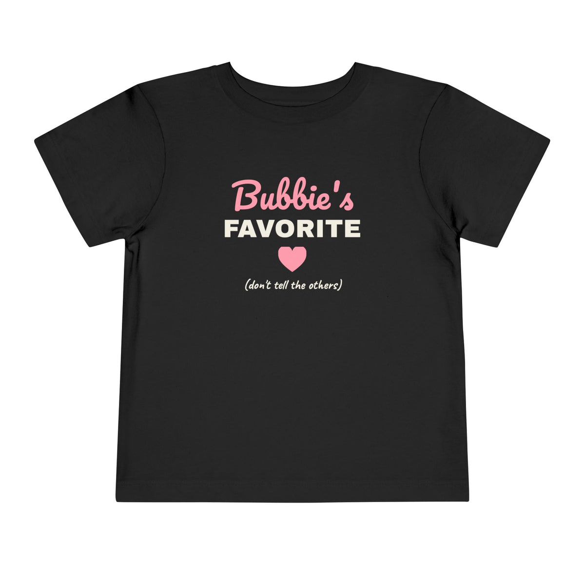 Bubbie's Favorite Toddler T-Shirt in Black - Shop Israel