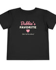 Bubbie's Favorite Toddler T-Shirt in Black - Shop Israel