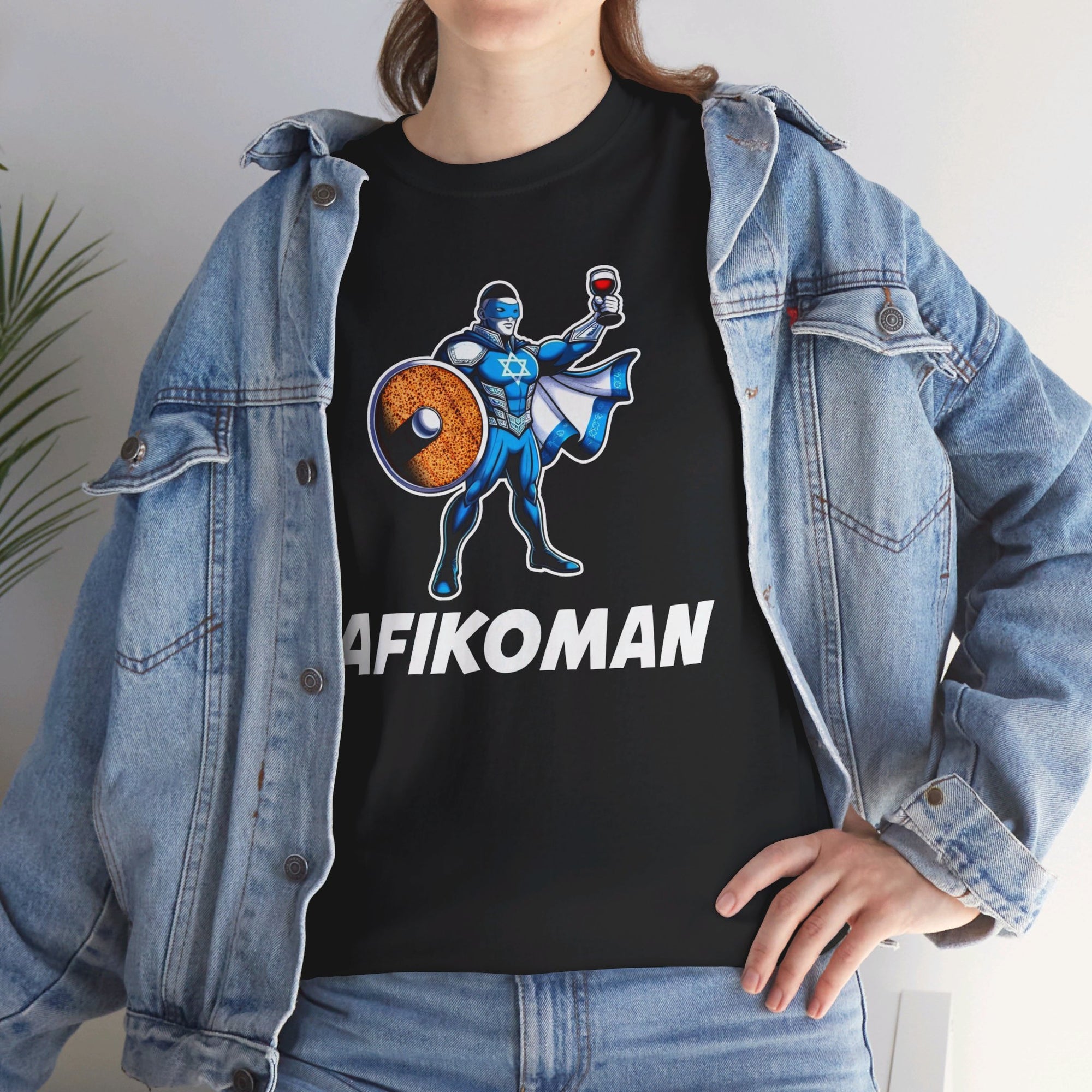 Afikoman Superhero Passover T - Shirt - Shop Israel