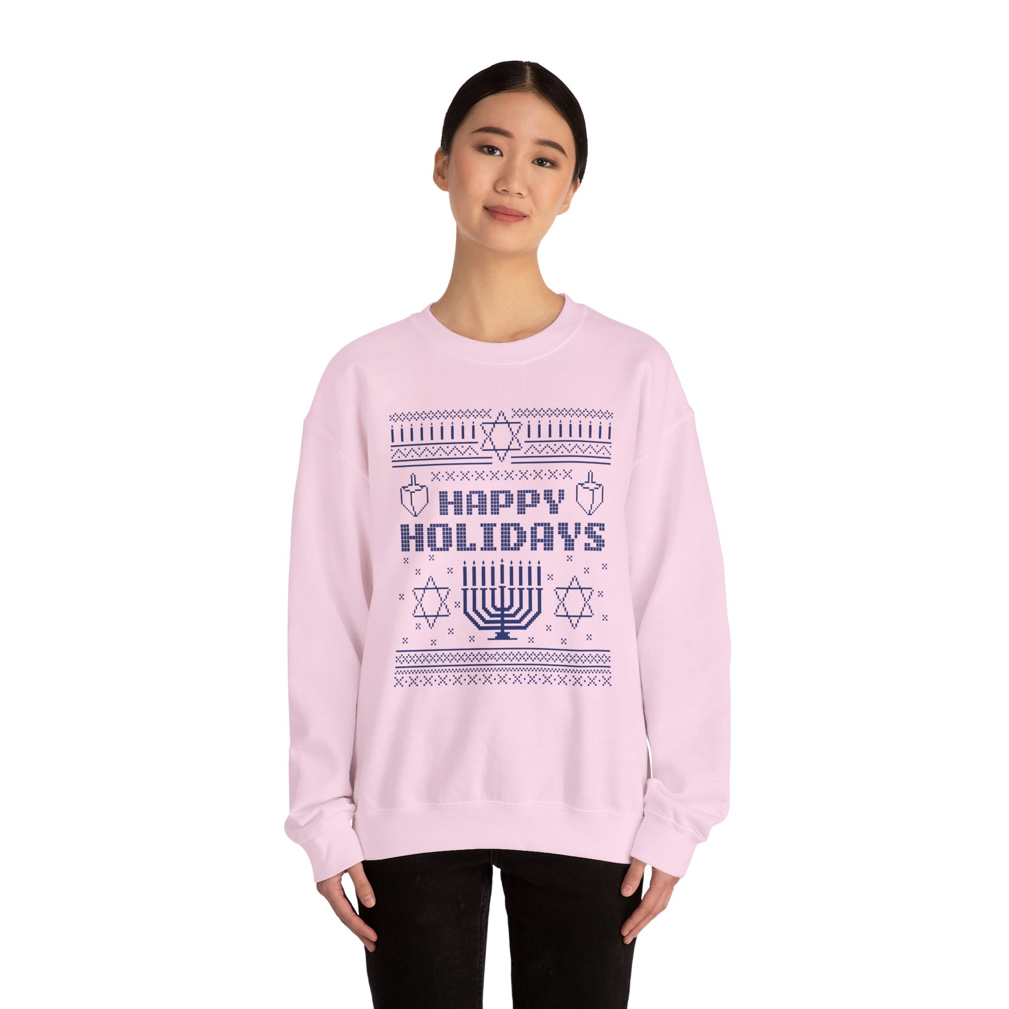 Happy Holidays Ugly Hanukkah Sweater