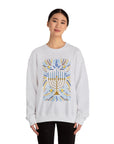 Artistic Menorah Hanukkah Sweater