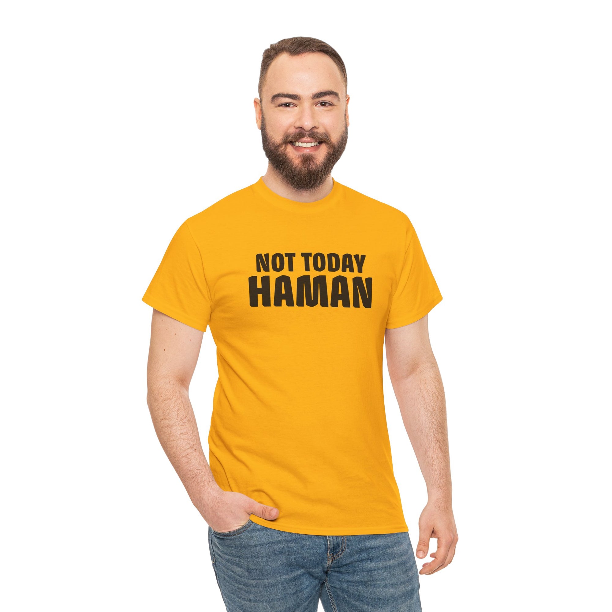 &quot;Not Today Haman&quot; Purim T-Shirt