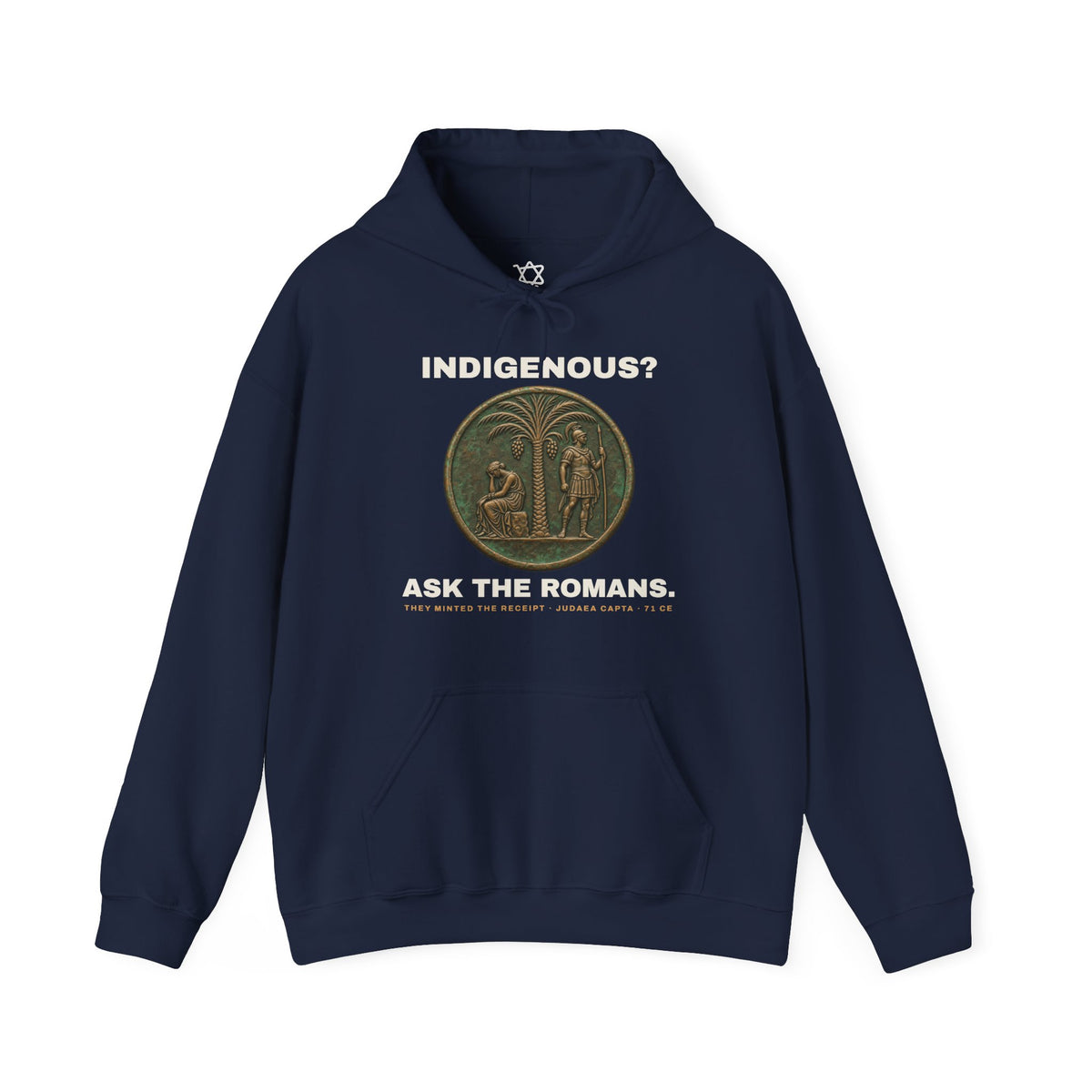 Ask the Romans Hoodie in Navy - Shop Israel