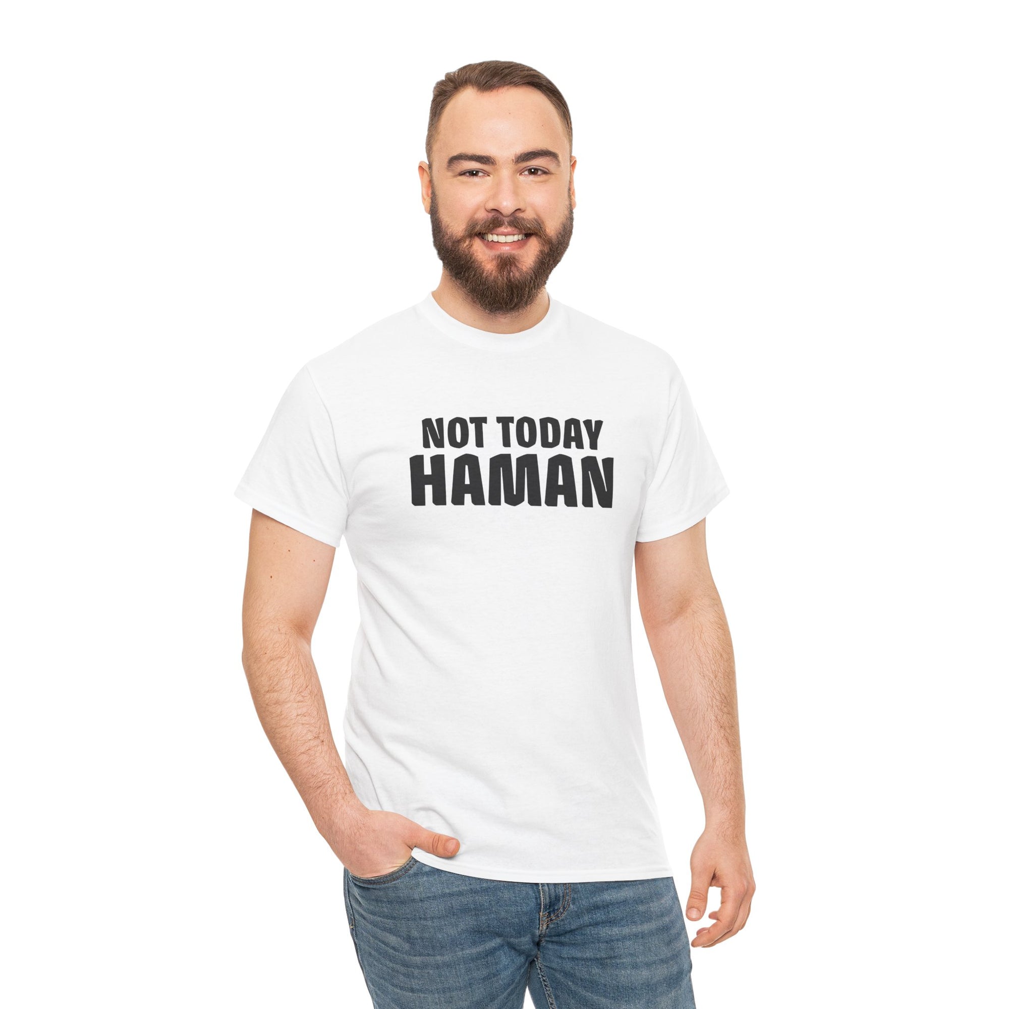 &quot;Not Today Haman&quot; Purim T-Shirt