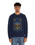 Artistic Menorah Hanukkah Sweater