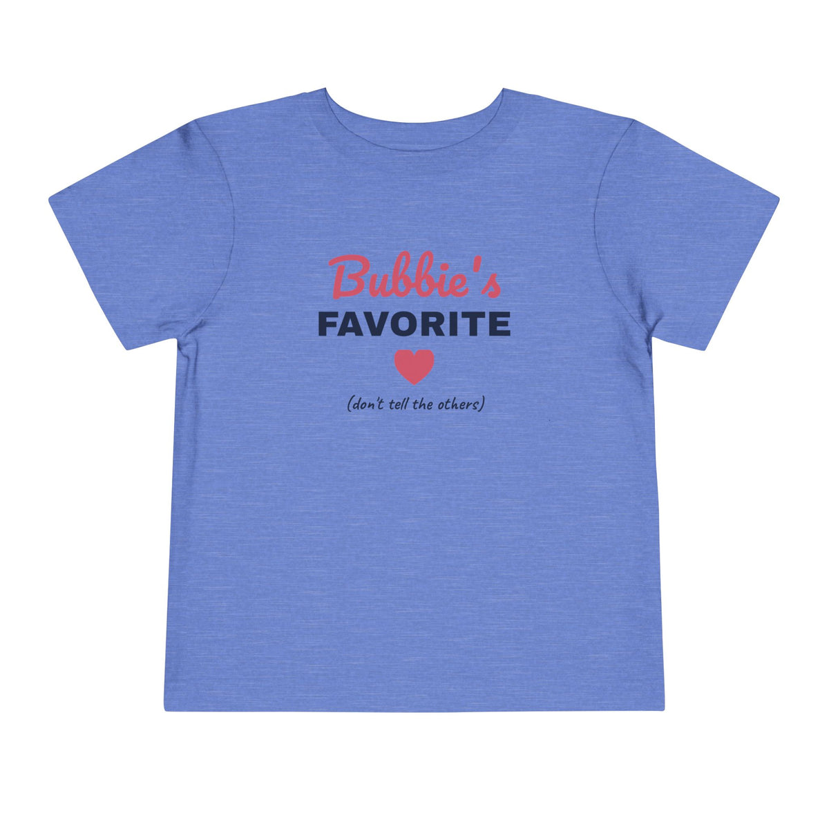 Bubbie's Favorite Toddler T-Shirt in Heather Columbia Blue - Shop Israel