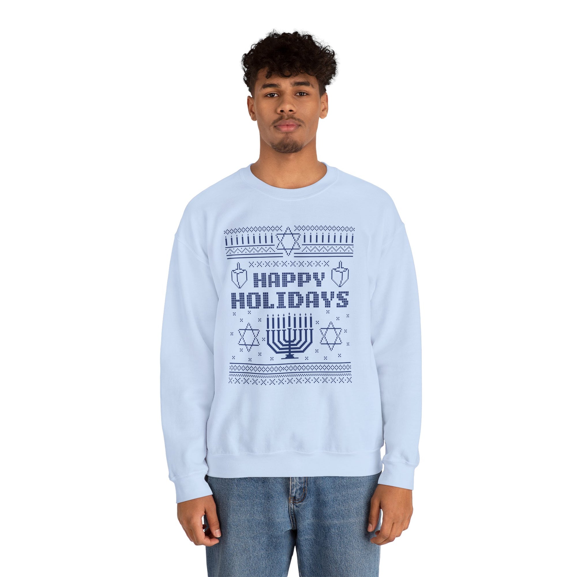 Happy Holidays Ugly Hanukkah Sweater