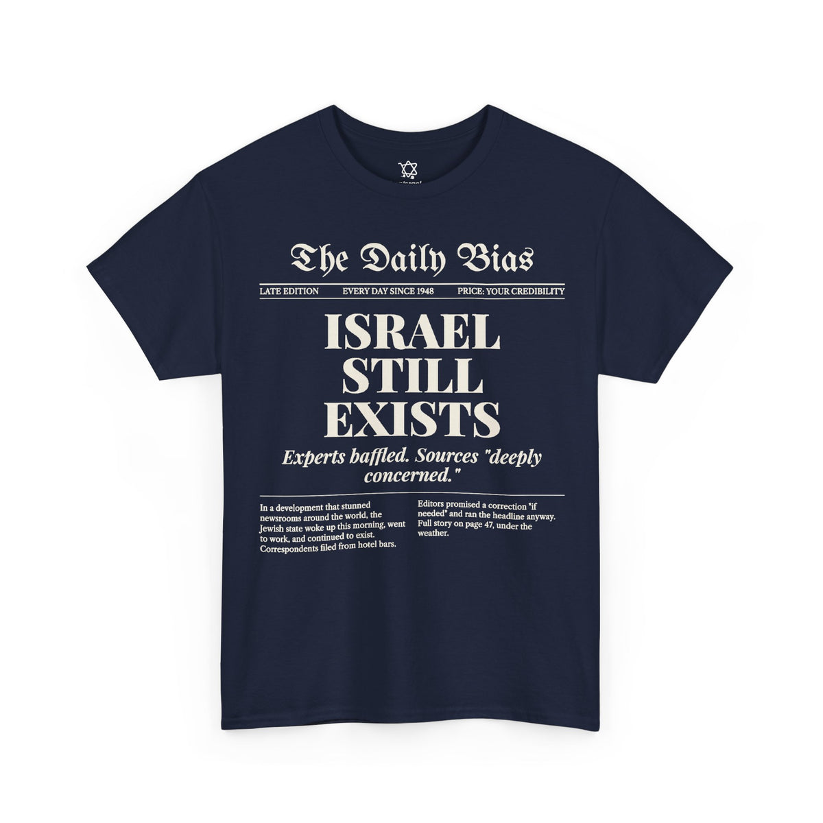 The Daily Bias T-Shirt in Navy - Shop Israel
