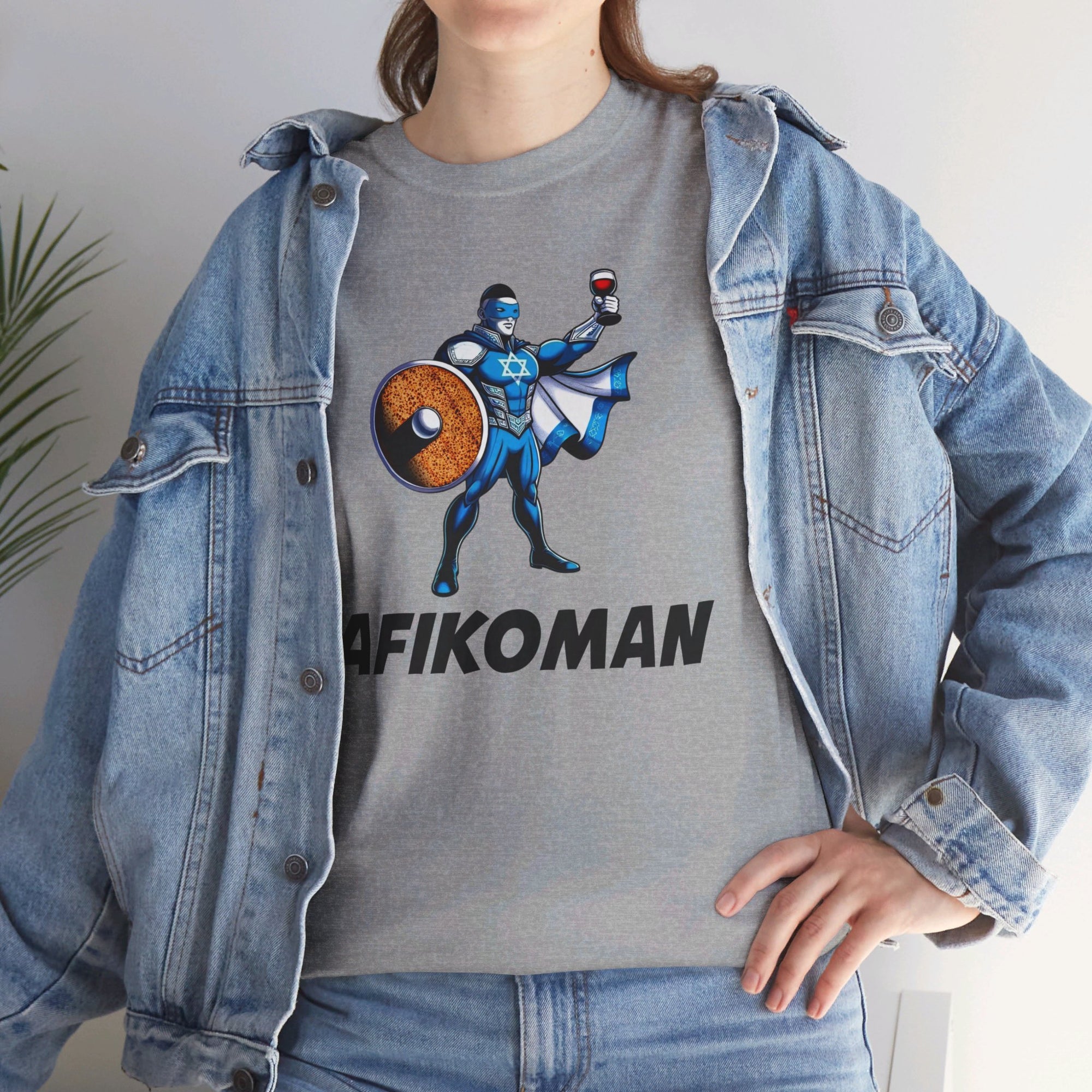 Afikoman Superhero Passover T - Shirt - Shop Israel