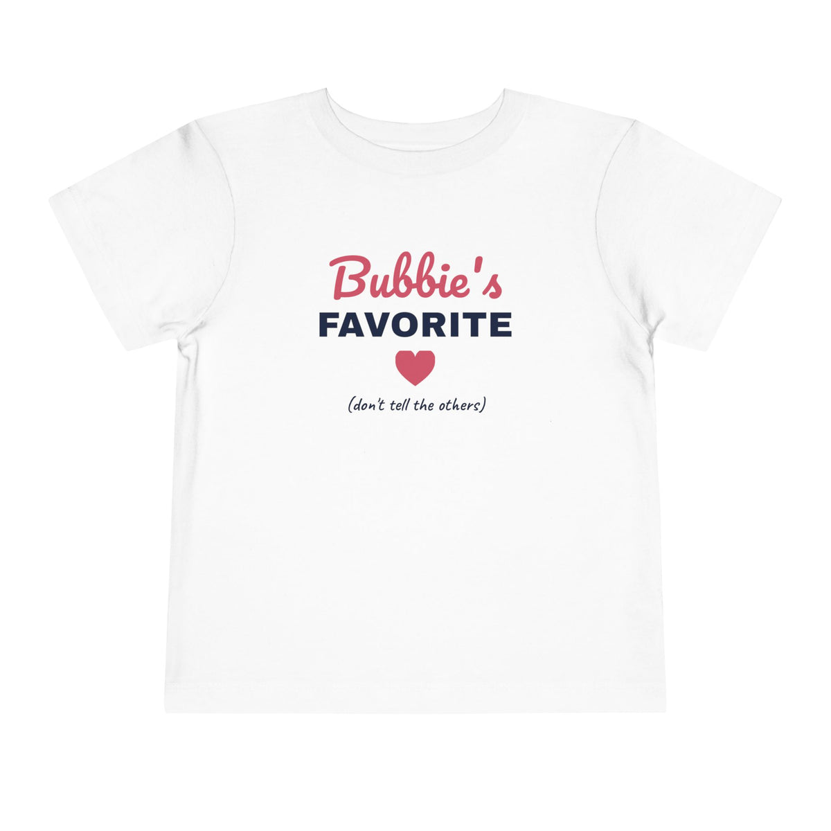 Bubbie's Favorite Toddler T-Shirt in White - Shop Israel