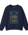 Artistic Menorah Hanukkah Sweater