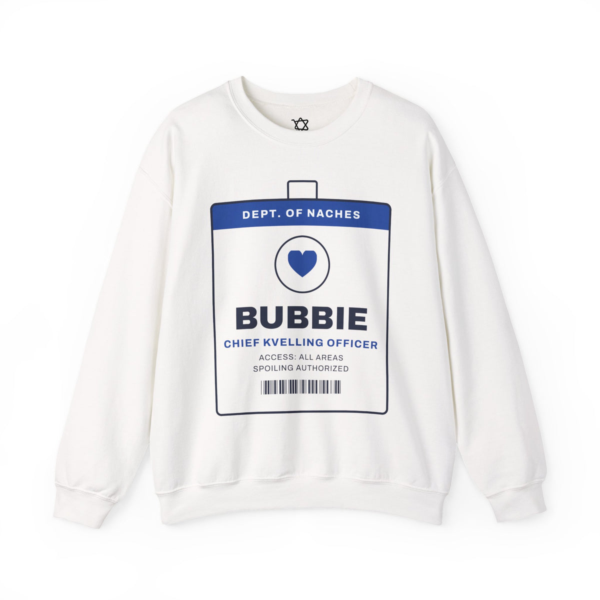 Bubbie Chief Kvelling Officer Sweatshirt in White - Shop Israel