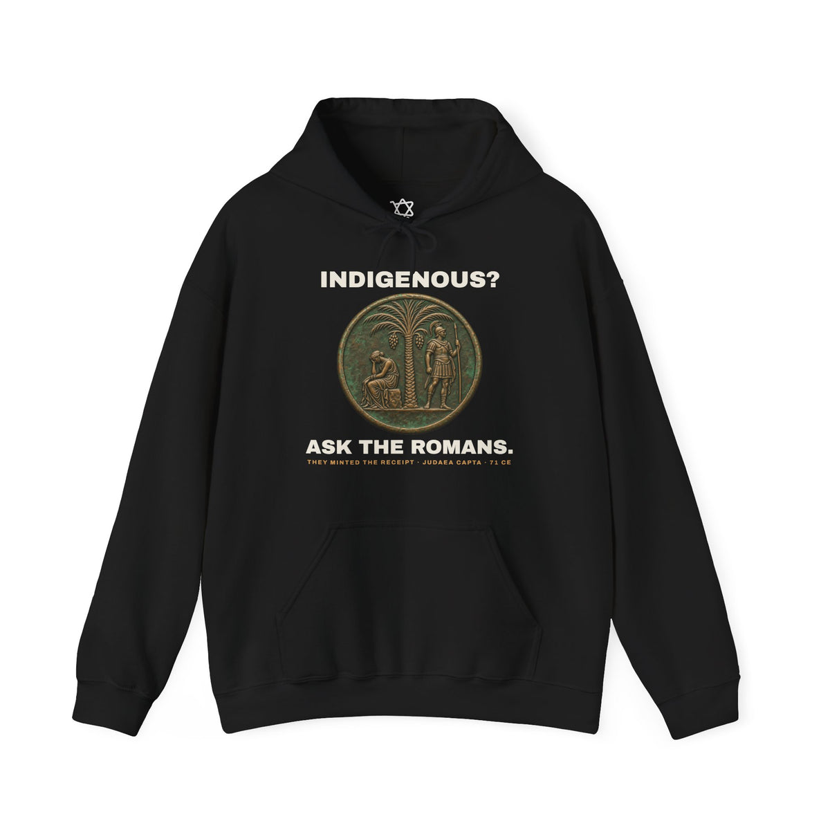 Ask the Romans Hoodie in Black - Shop Israel