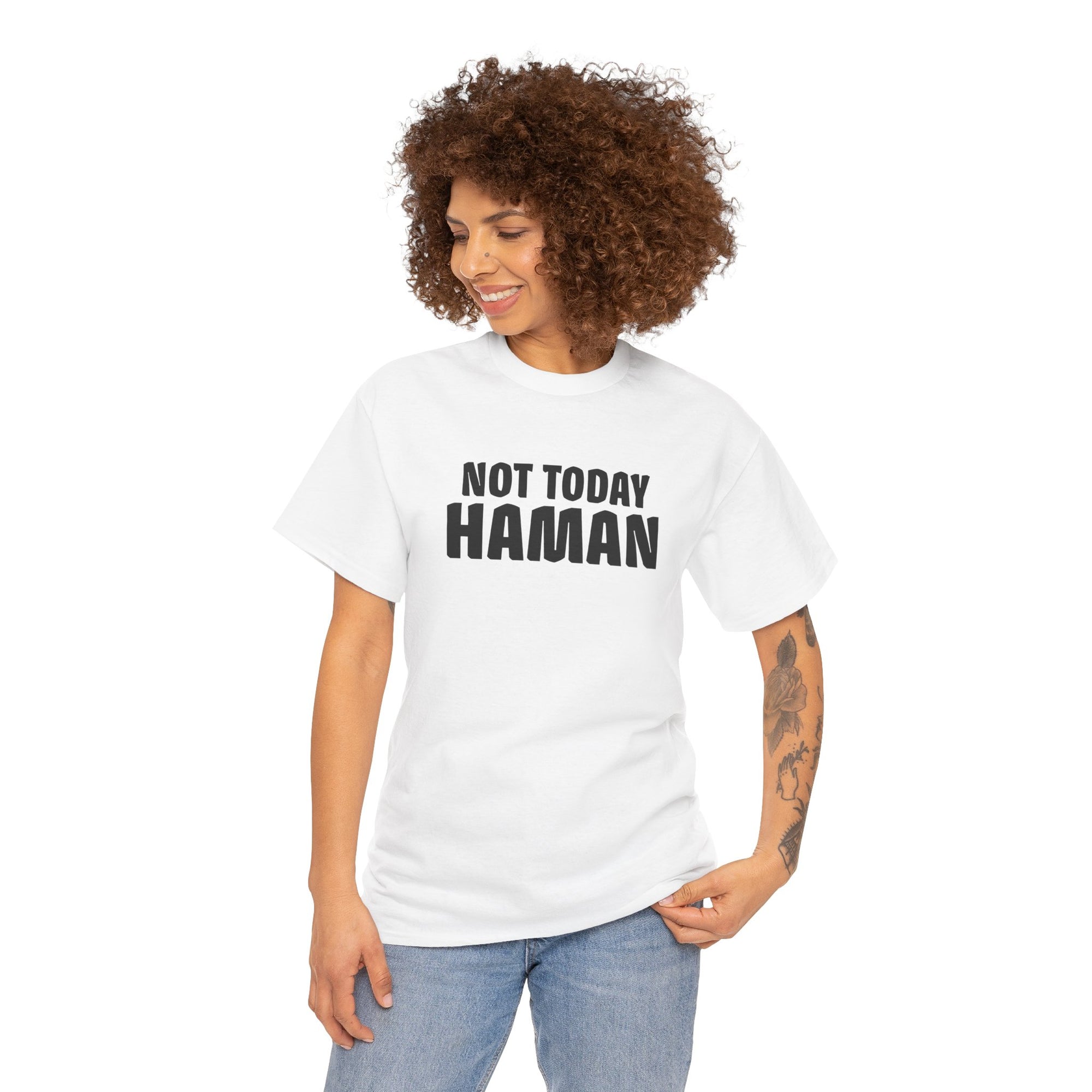 &quot;Not Today Haman&quot; Purim T-Shirt