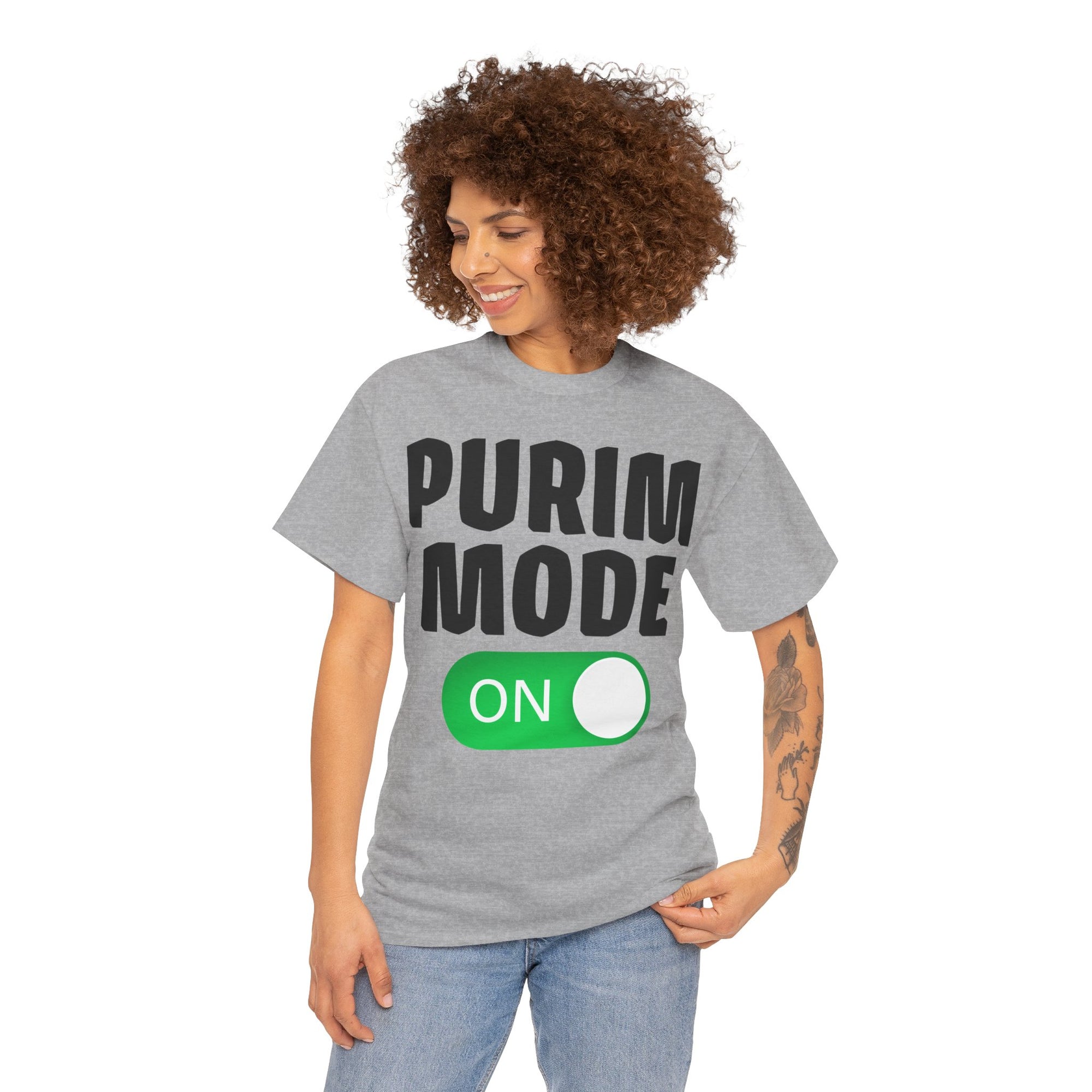 &quot;Purim Mode On&quot; T-Shirt - Shop Israel