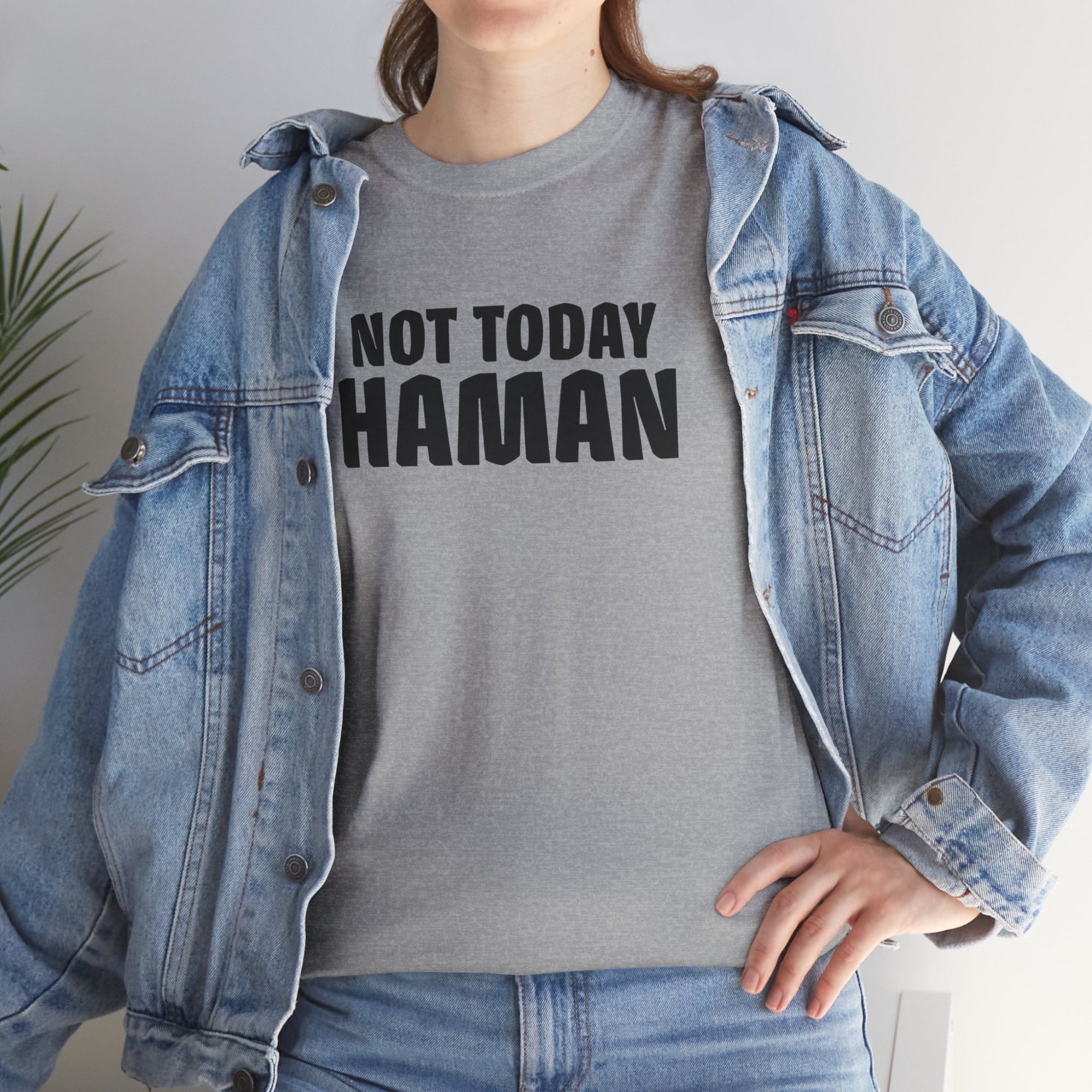 &quot;Not Today Haman&quot; Purim T-Shirt