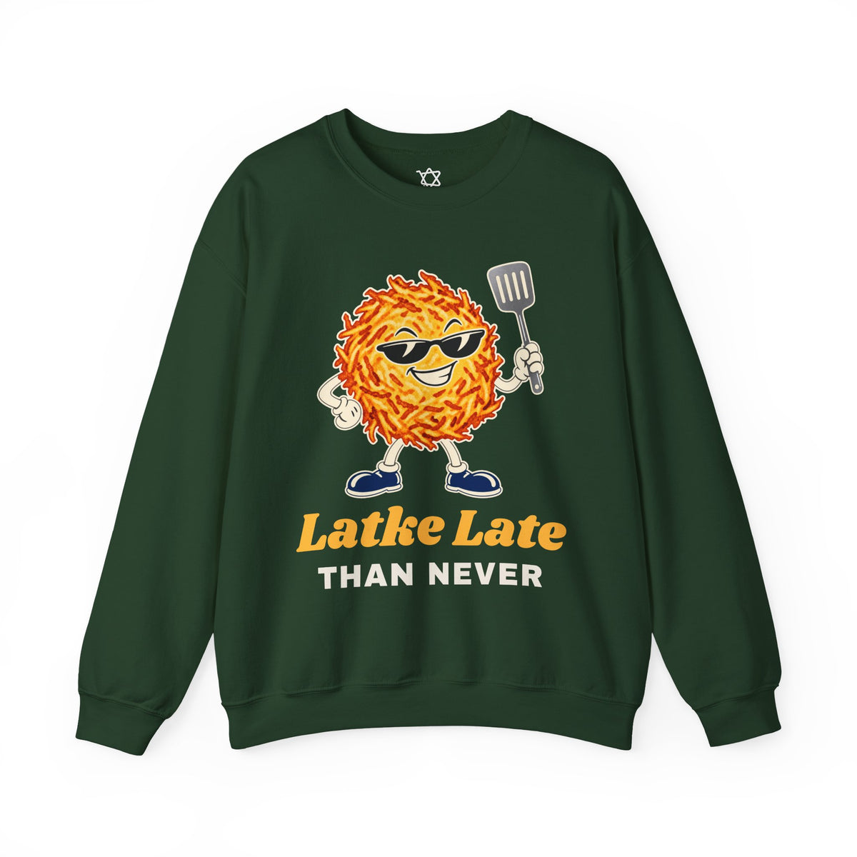 Latke Late Than Never Sweatshirt - Shop Israel