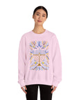 Artistic Menorah Hanukkah Sweater