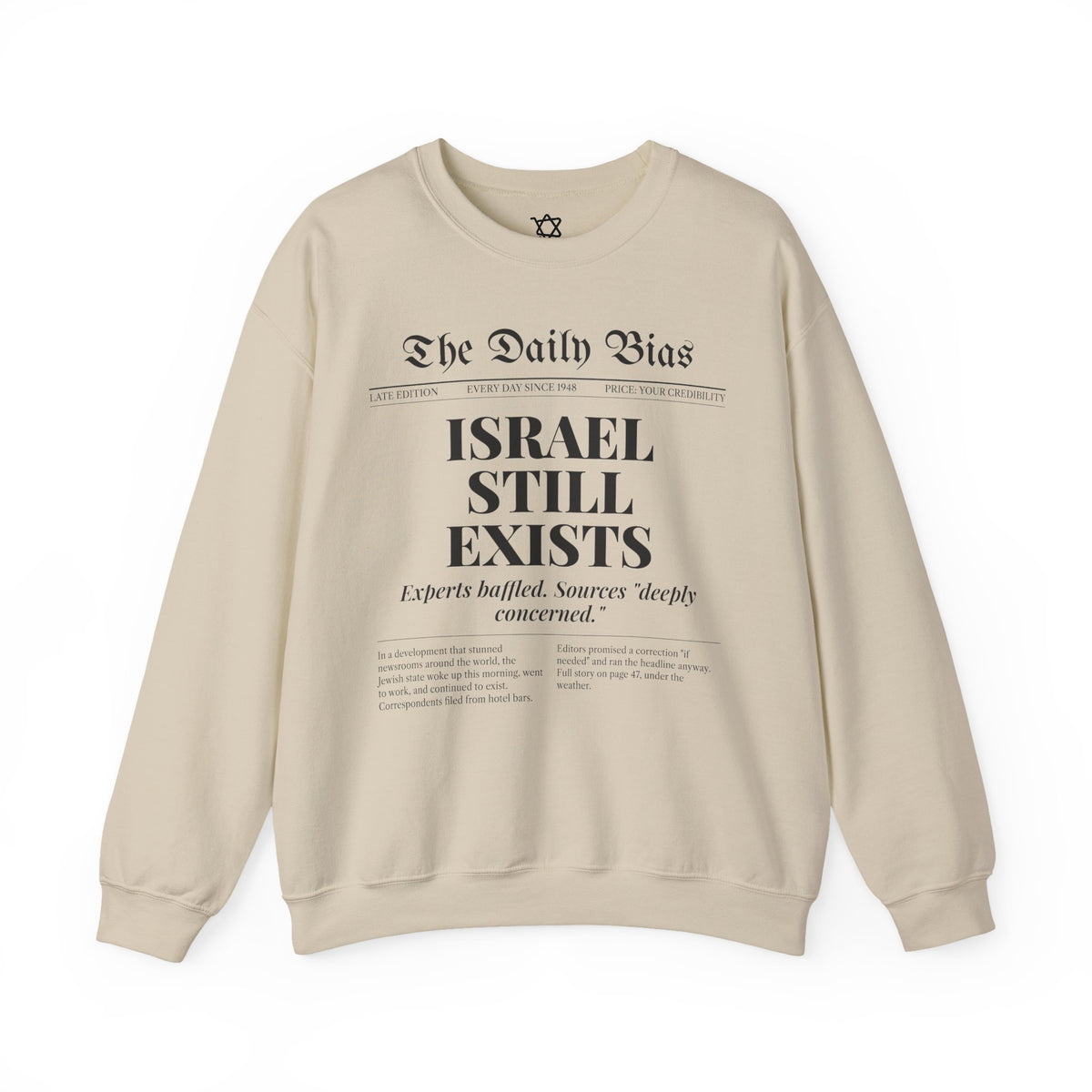 The Daily Bias Sweatshirt in Sand - Shop Israel