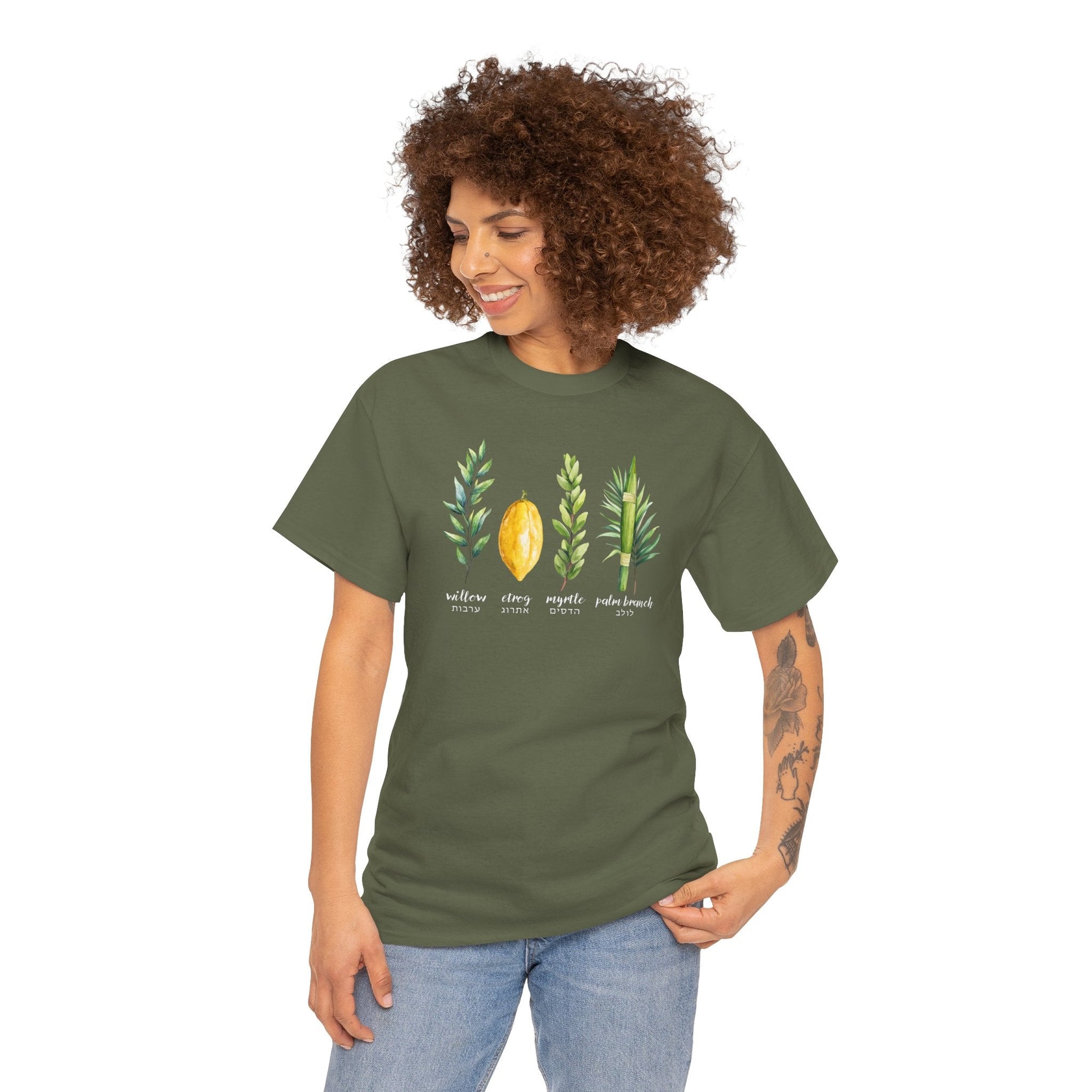 4 Species of Sukkot T-Shirt - Shop Israel