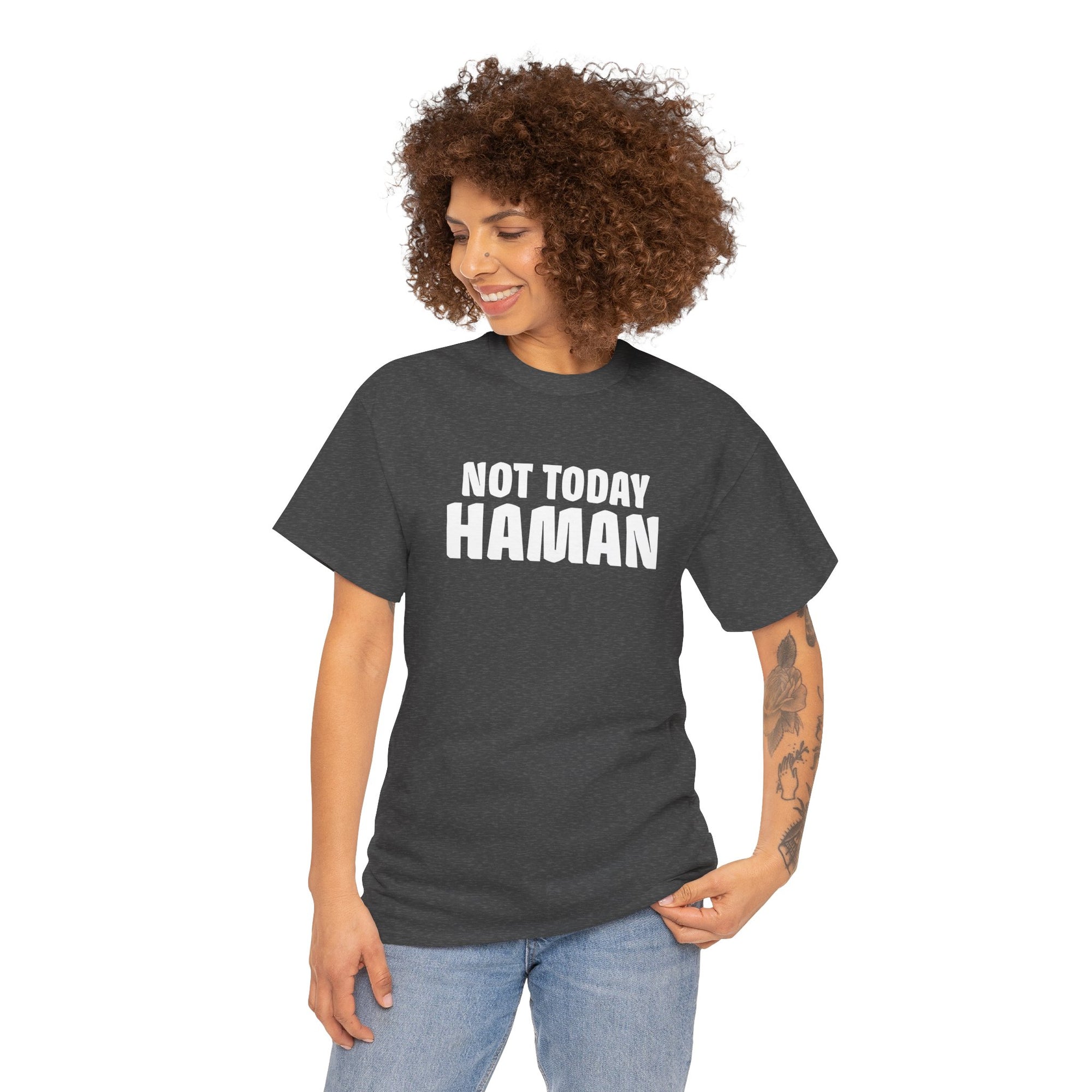 &quot;Not Today Haman&quot; Purim T-Shirt