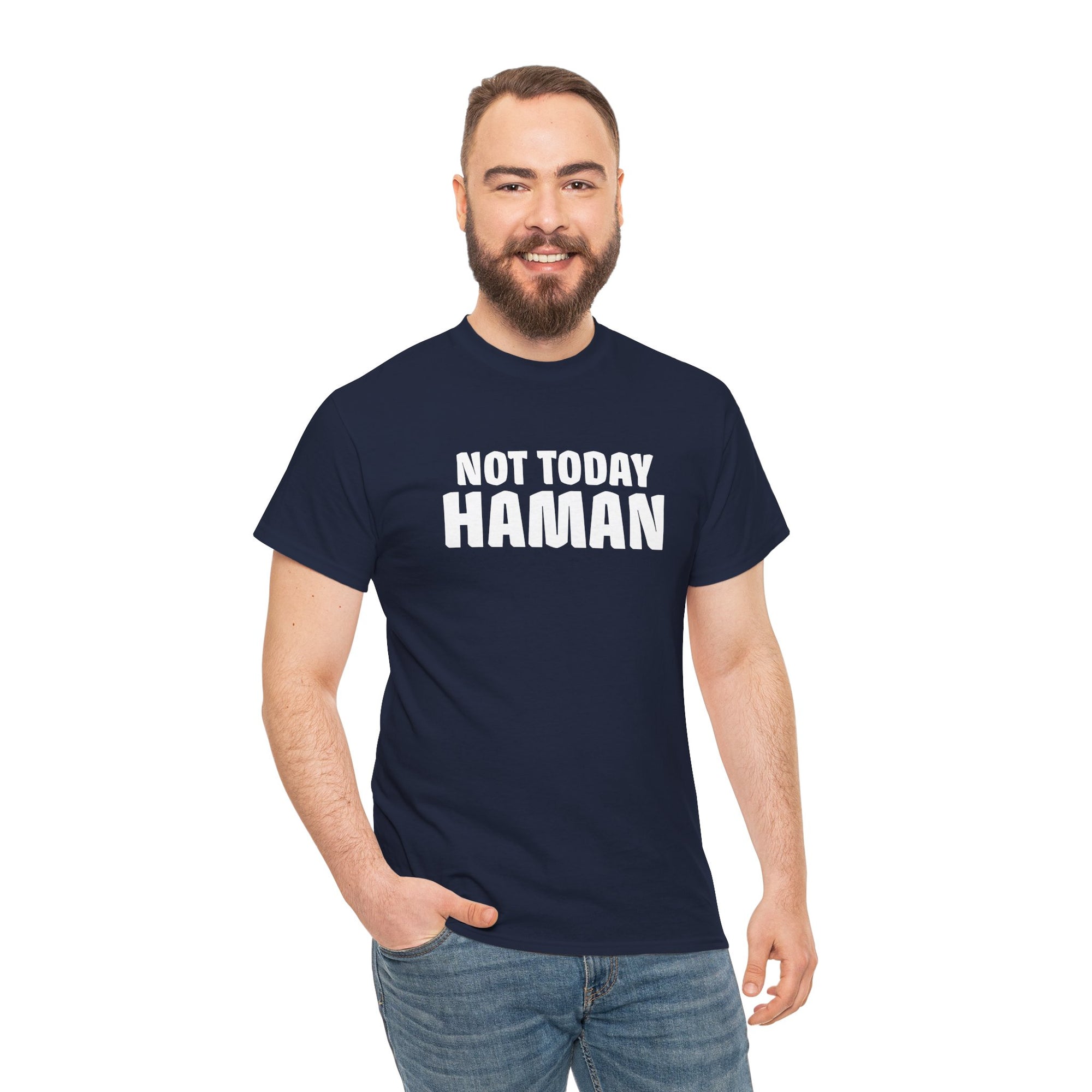 &quot;Not Today Haman&quot; Purim T-Shirt