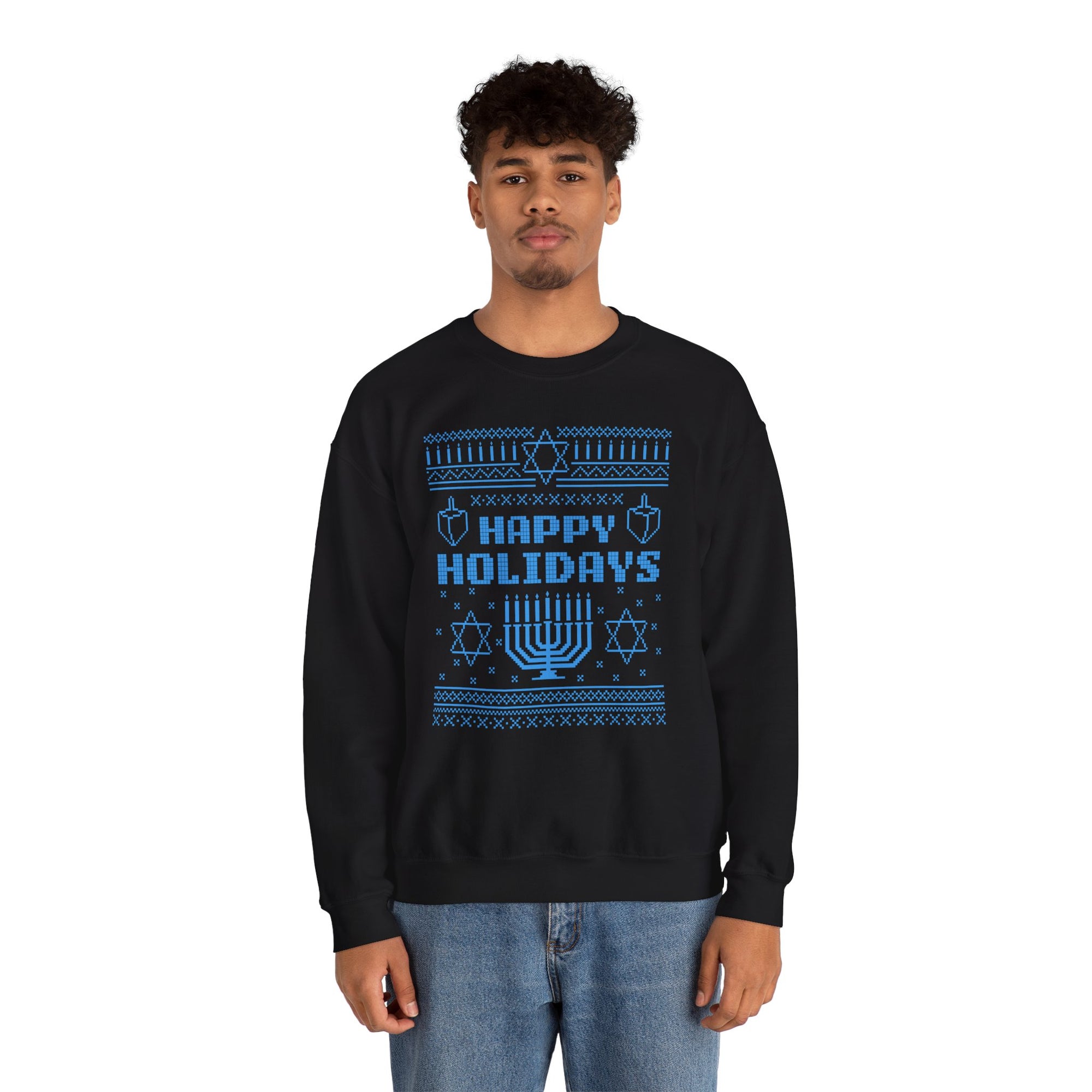 Happy Holidays Ugly Hanukkah Sweater