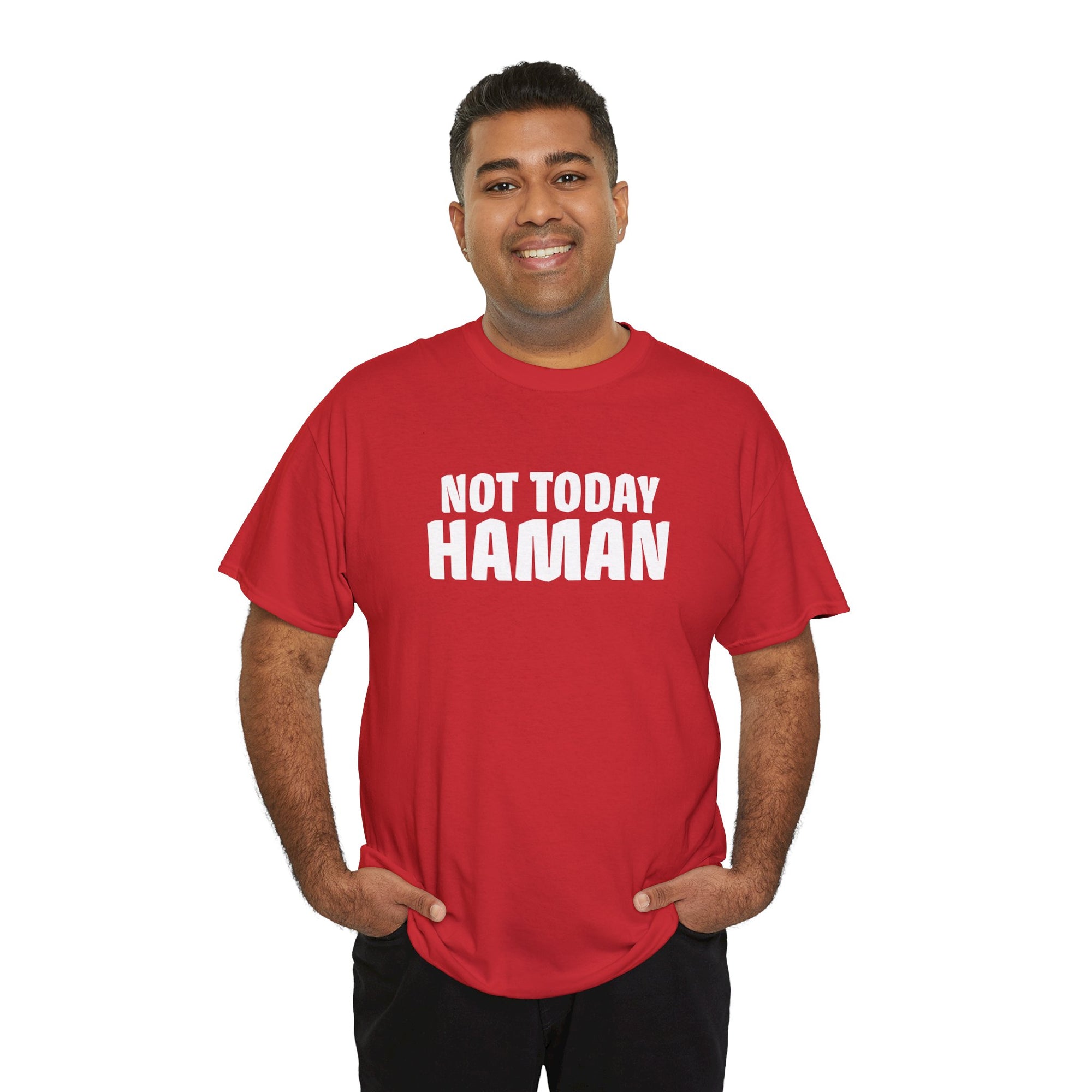 &quot;Not Today Haman&quot; Purim T-Shirt