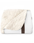 Israel I Stand With You Lion Sherpa Blanket (White)