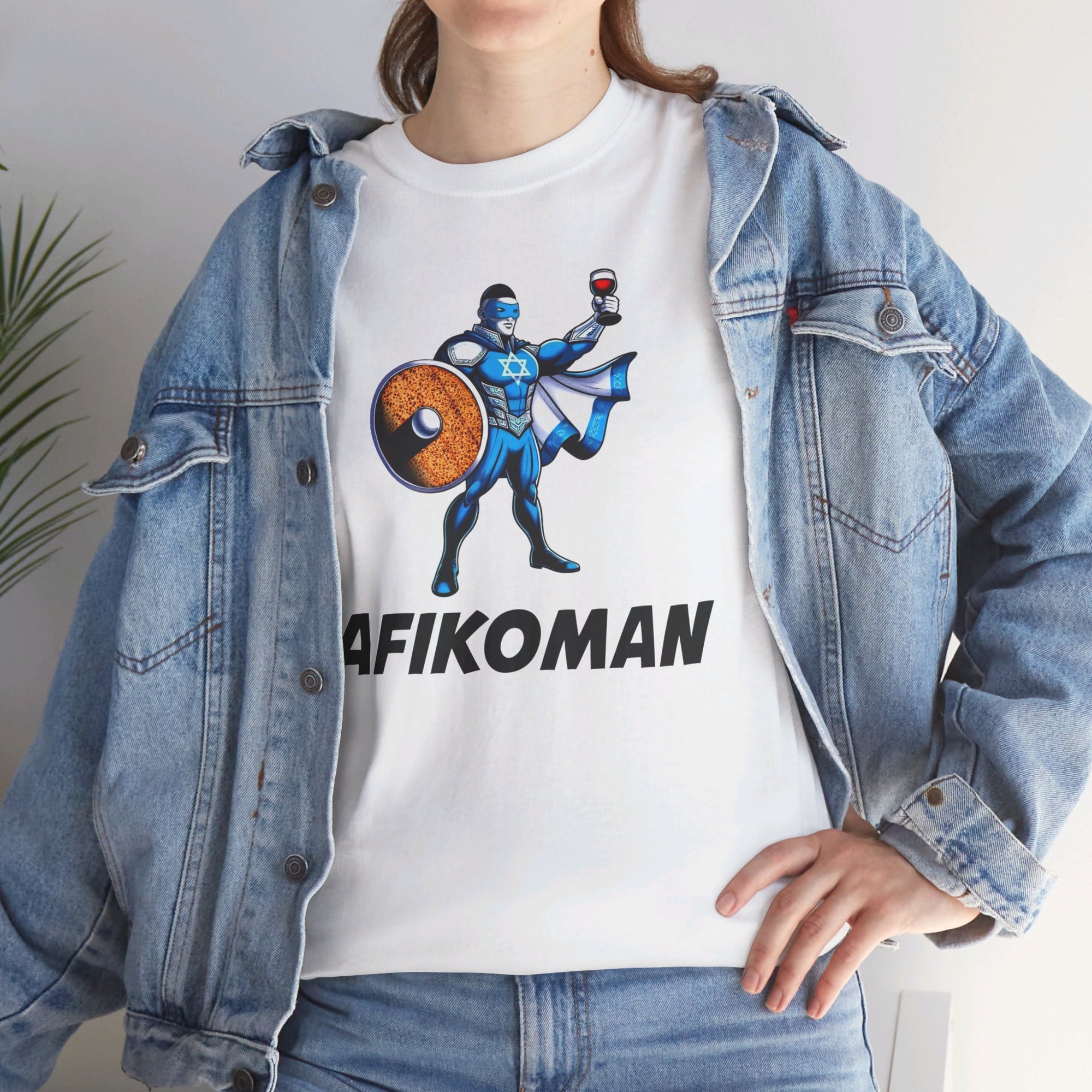 Afikoman Superhero Passover T - Shirt - Shop Israel