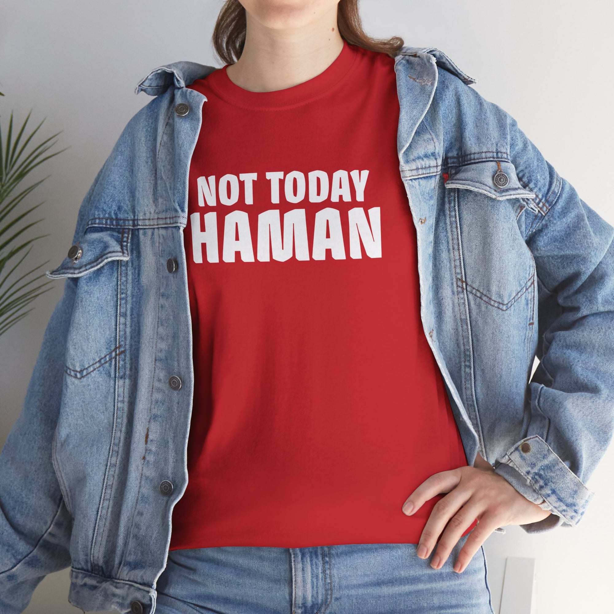 &quot;Not Today Haman&quot; Purim T-Shirt