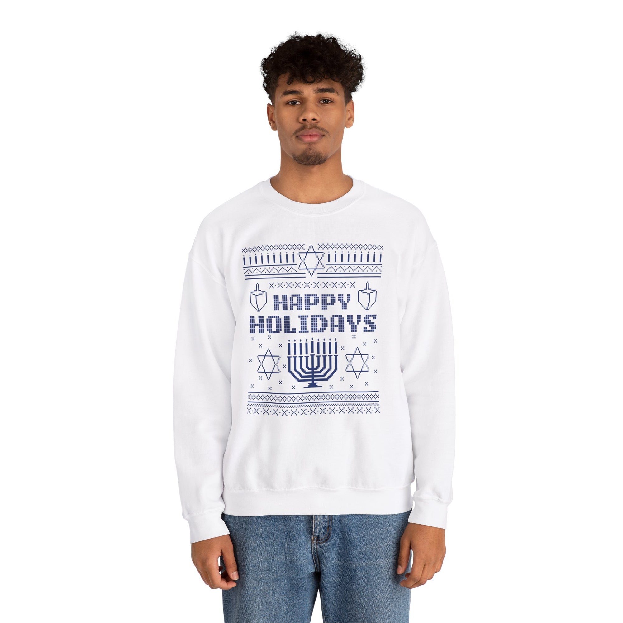 Happy Holidays Ugly Hanukkah Sweater