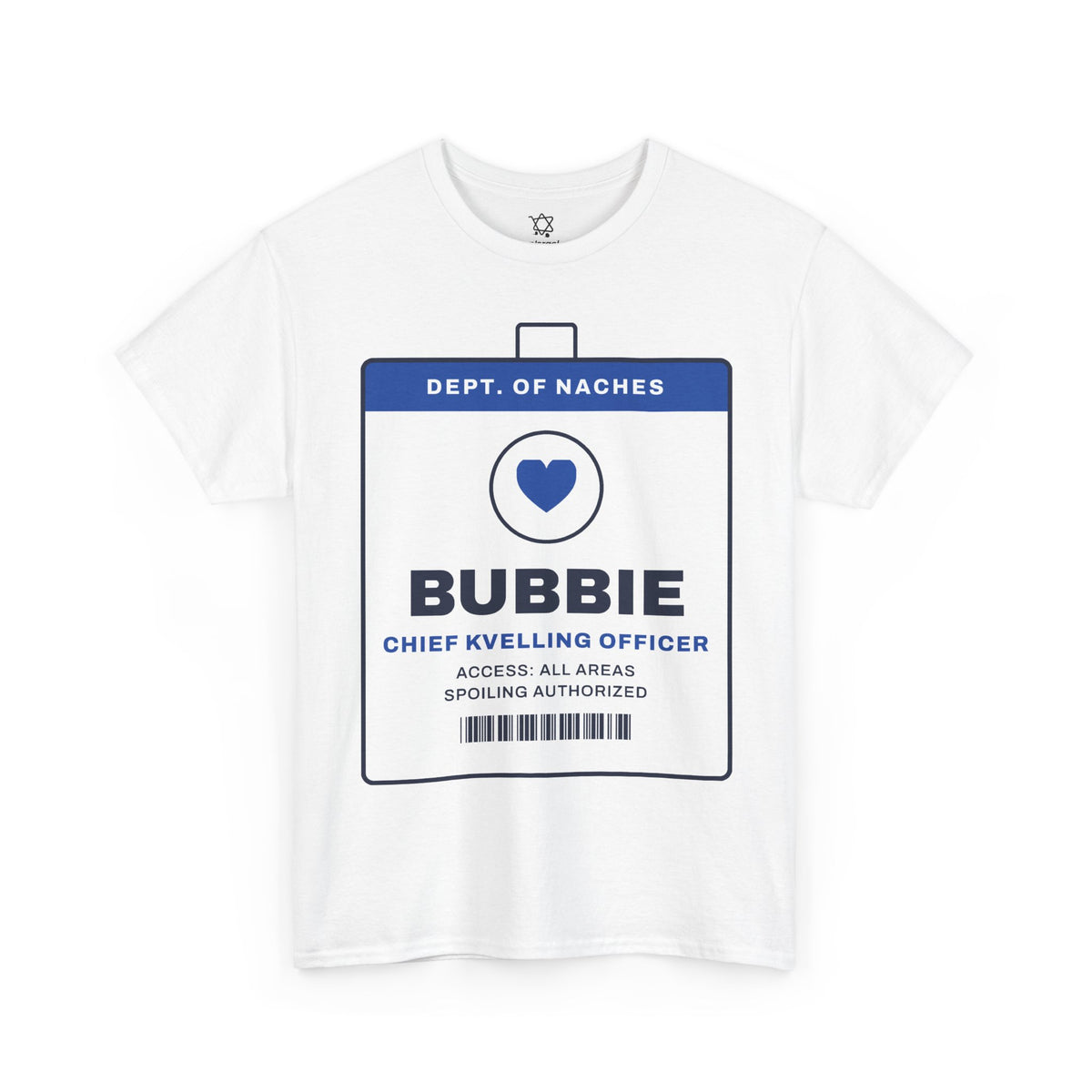 Bubbie Chief Kvelling Officer T-Shirt in White - Shop Israel