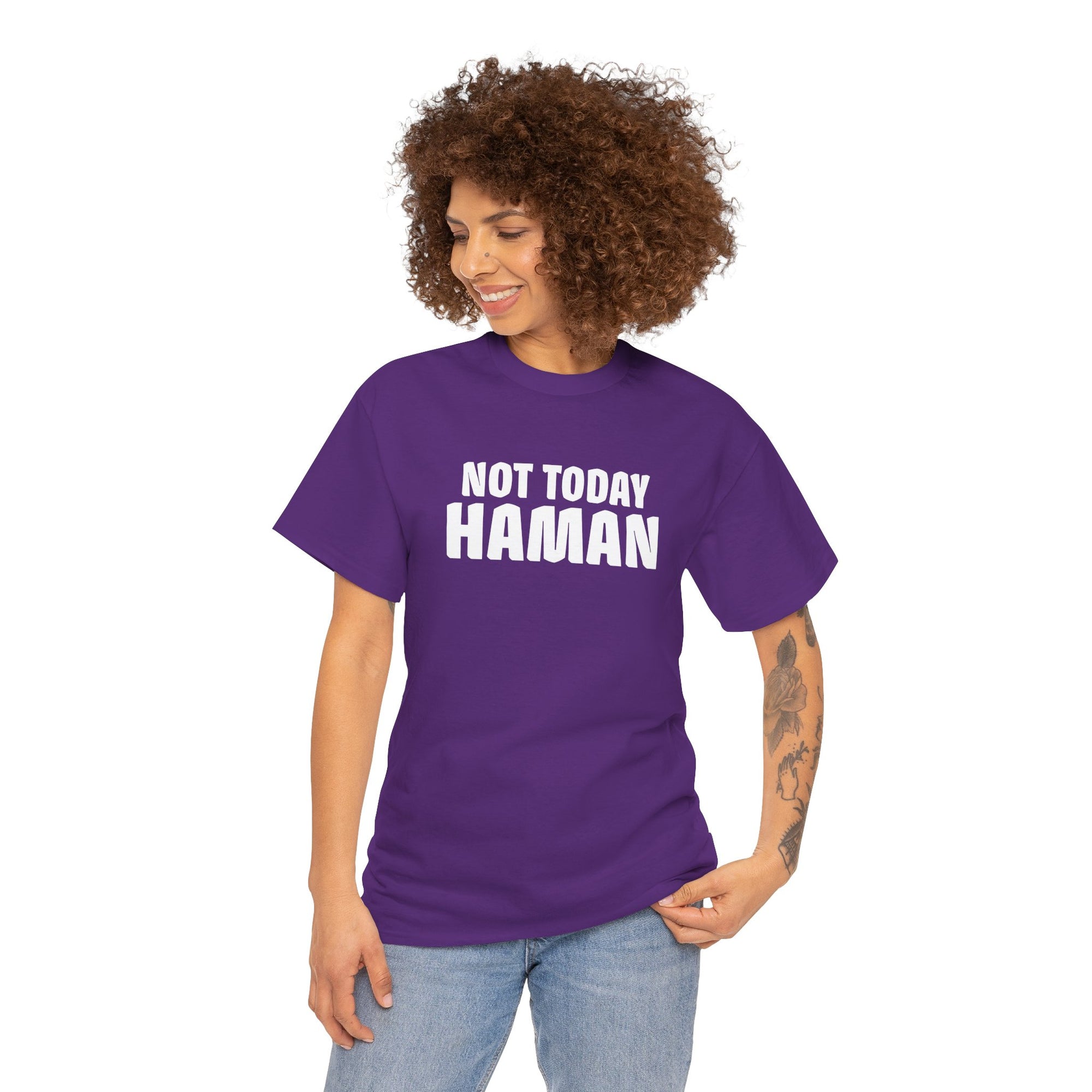 &quot;Not Today Haman&quot; Purim T-Shirt