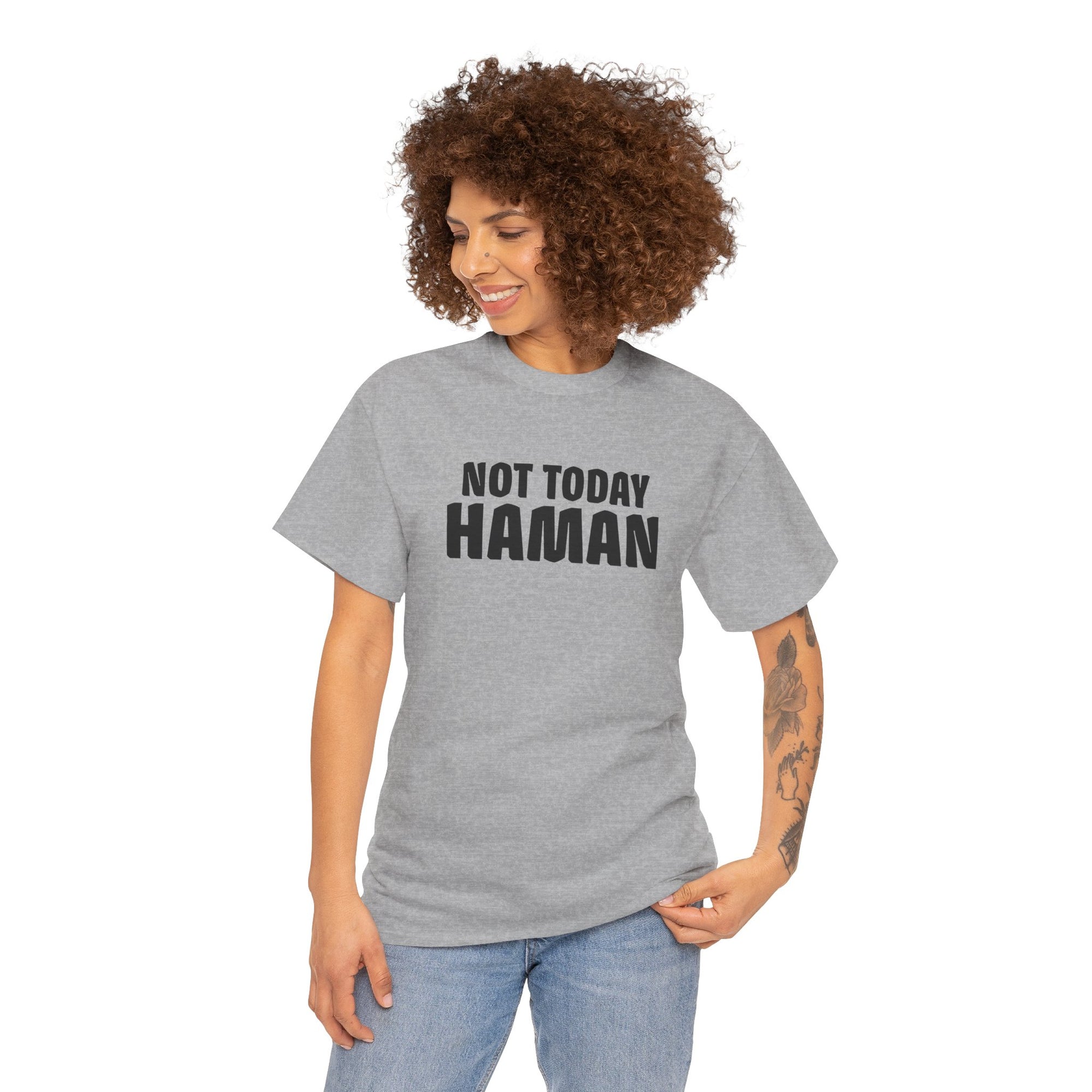 &quot;Not Today Haman&quot; Purim T-Shirt