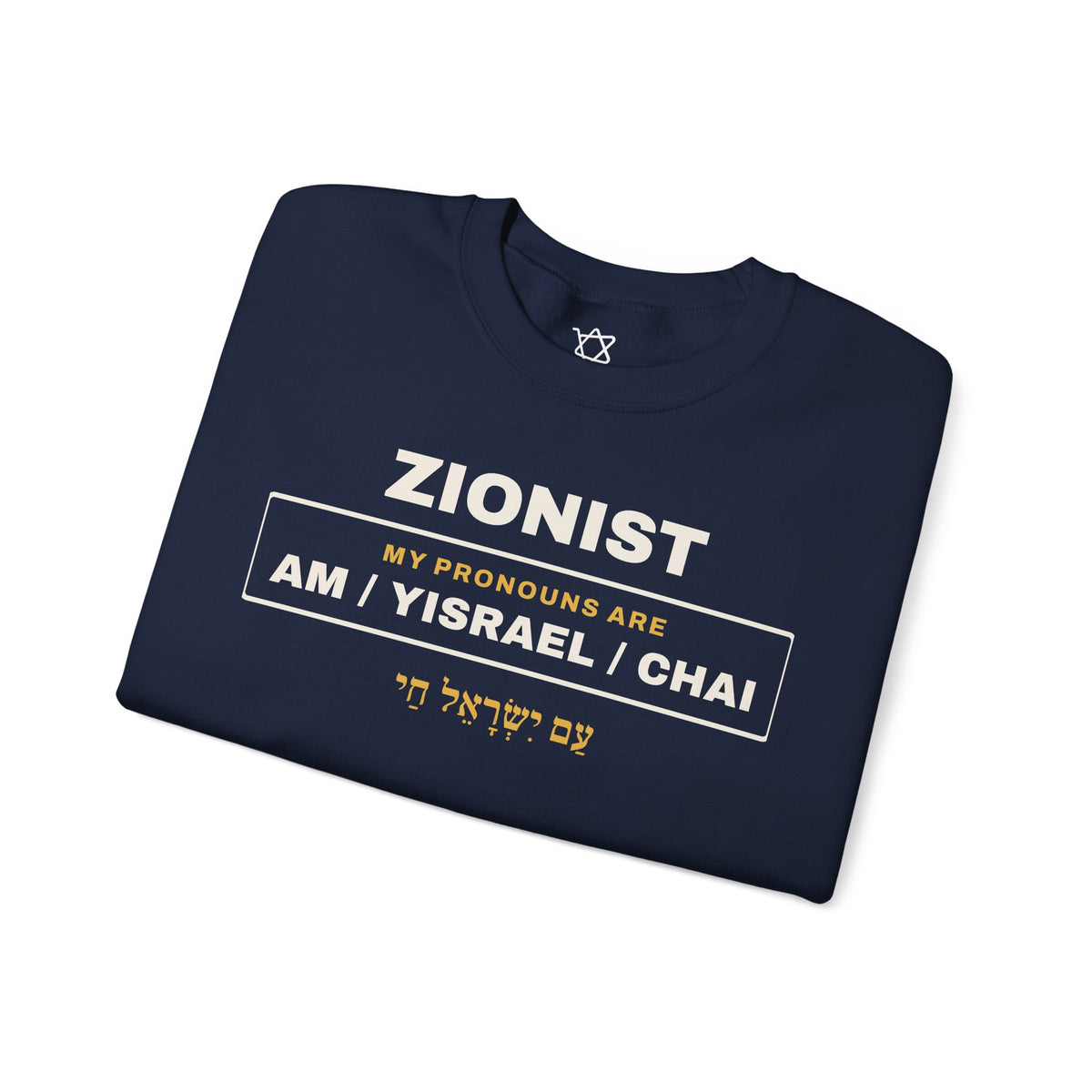 Pronouns Am Yisrael Chai Sweatshirt - Shop Israel