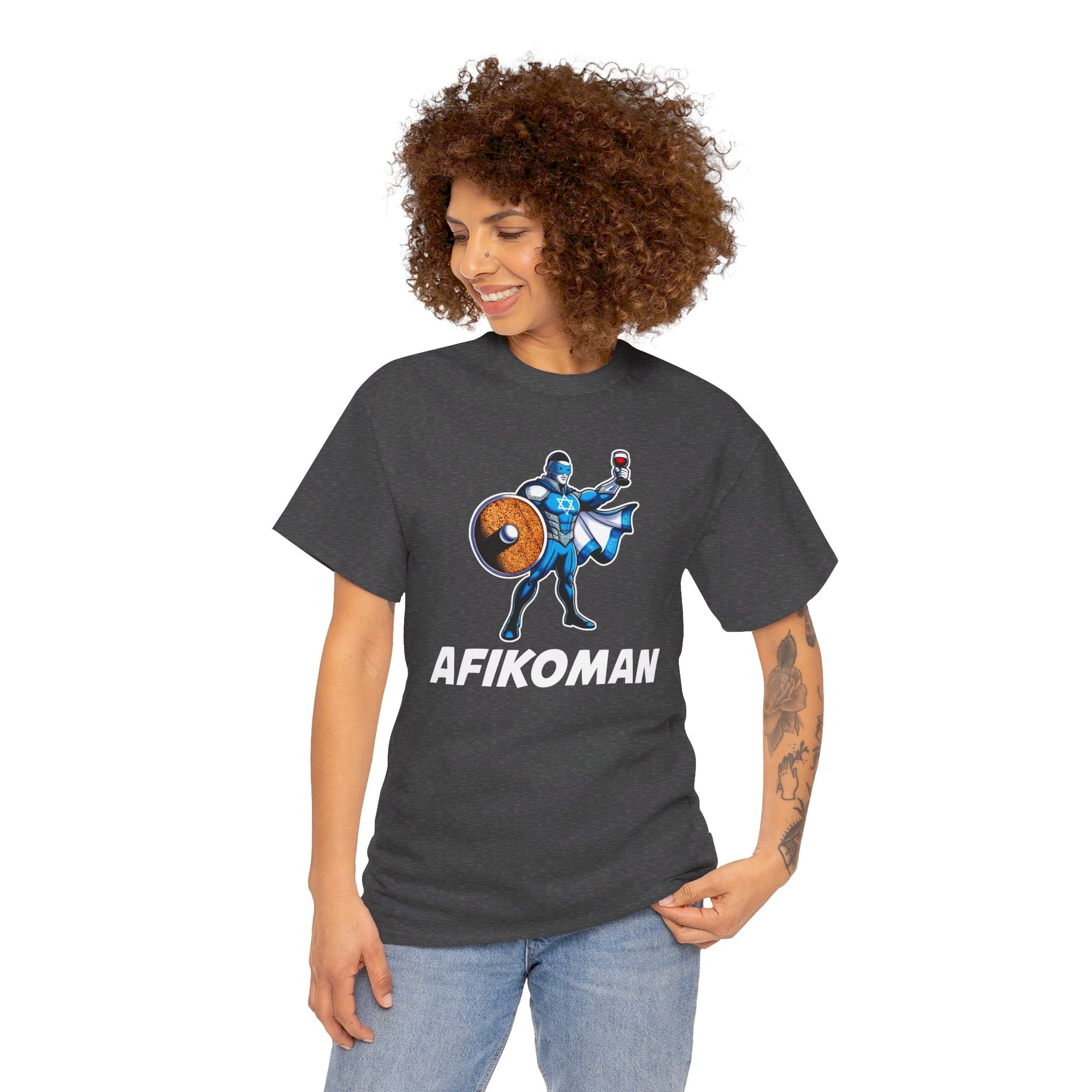 Afikoman Superhero Passover T - Shirt - Shop Israel