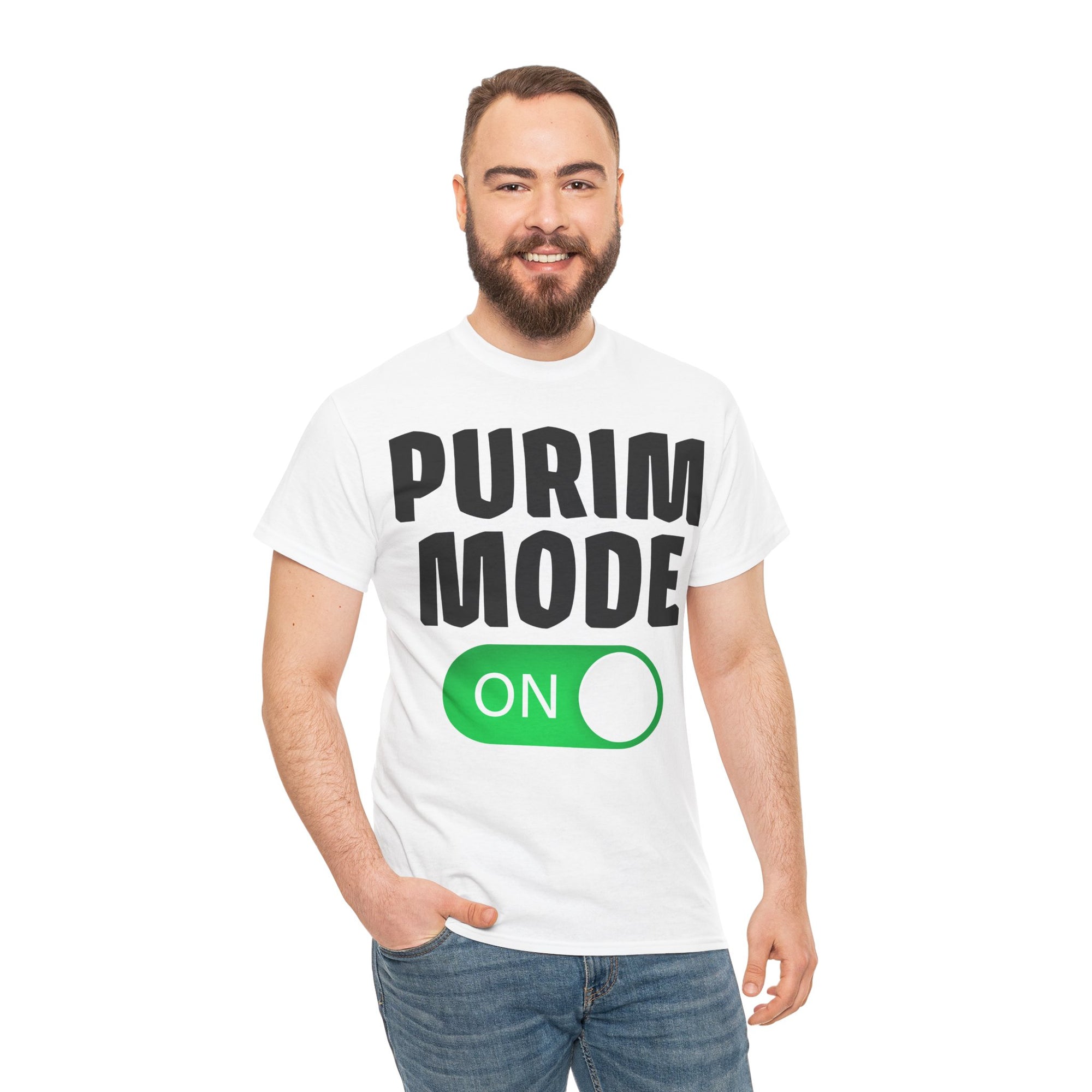 &quot;Purim Mode On&quot; T-Shirt - Shop Israel