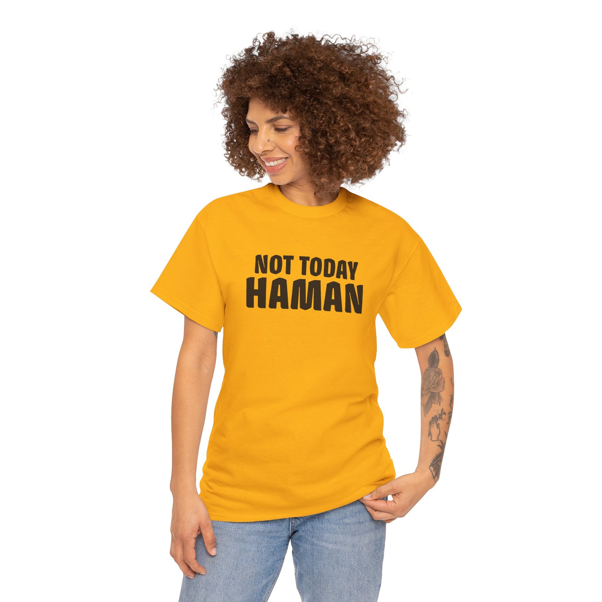 &quot;Not Today Haman&quot; Purim T-Shirt