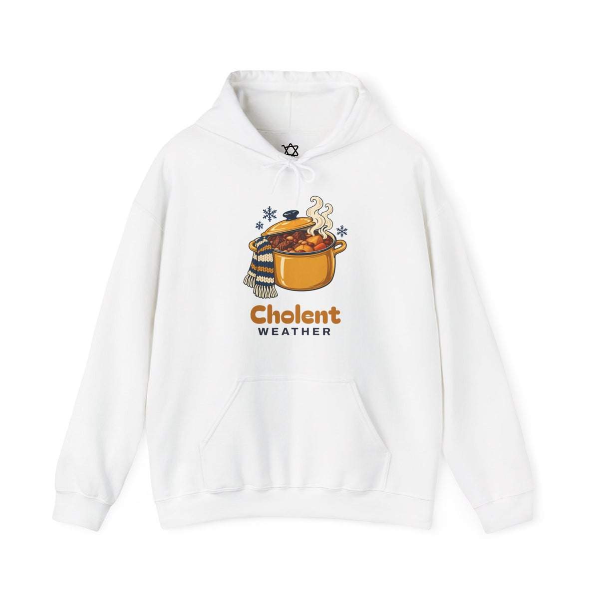 Cholent Weather Hoodie in White - Shop Israel