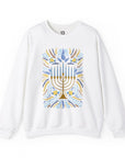 Artistic Menorah Hanukkah Sweater