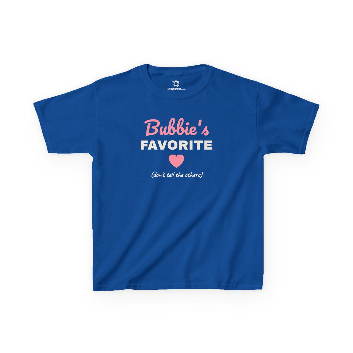 Bubbie's Favorite Kids T-Shirt in Royal - Shop Israel